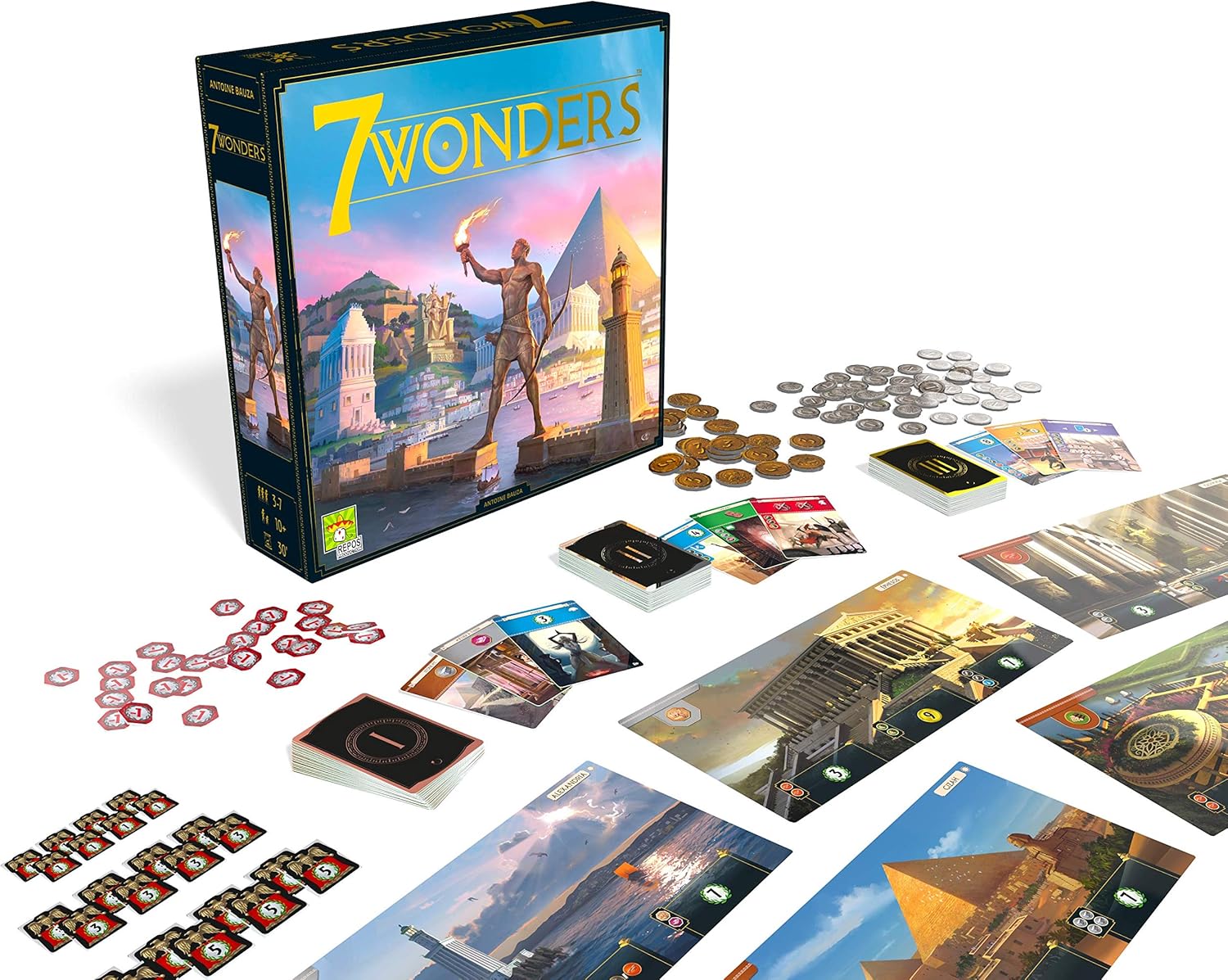 Repos Production 7 Wonders 2. Edition Brettspiel 15