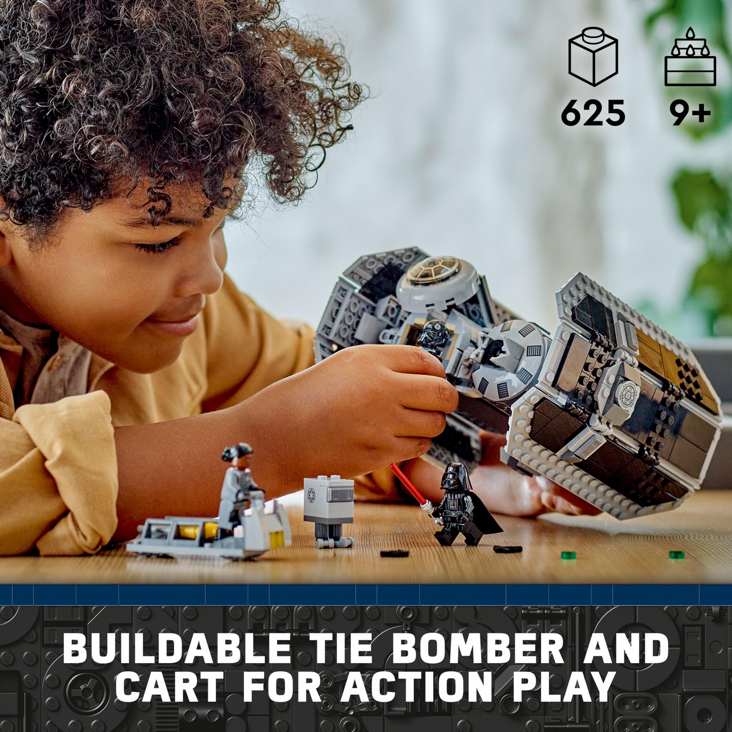 LEGO Star Wars 75347 TIE Bomber Building Set | Torpedo-Dropping Function | Incl. 3 Minifigures & Droid | Ages 9+