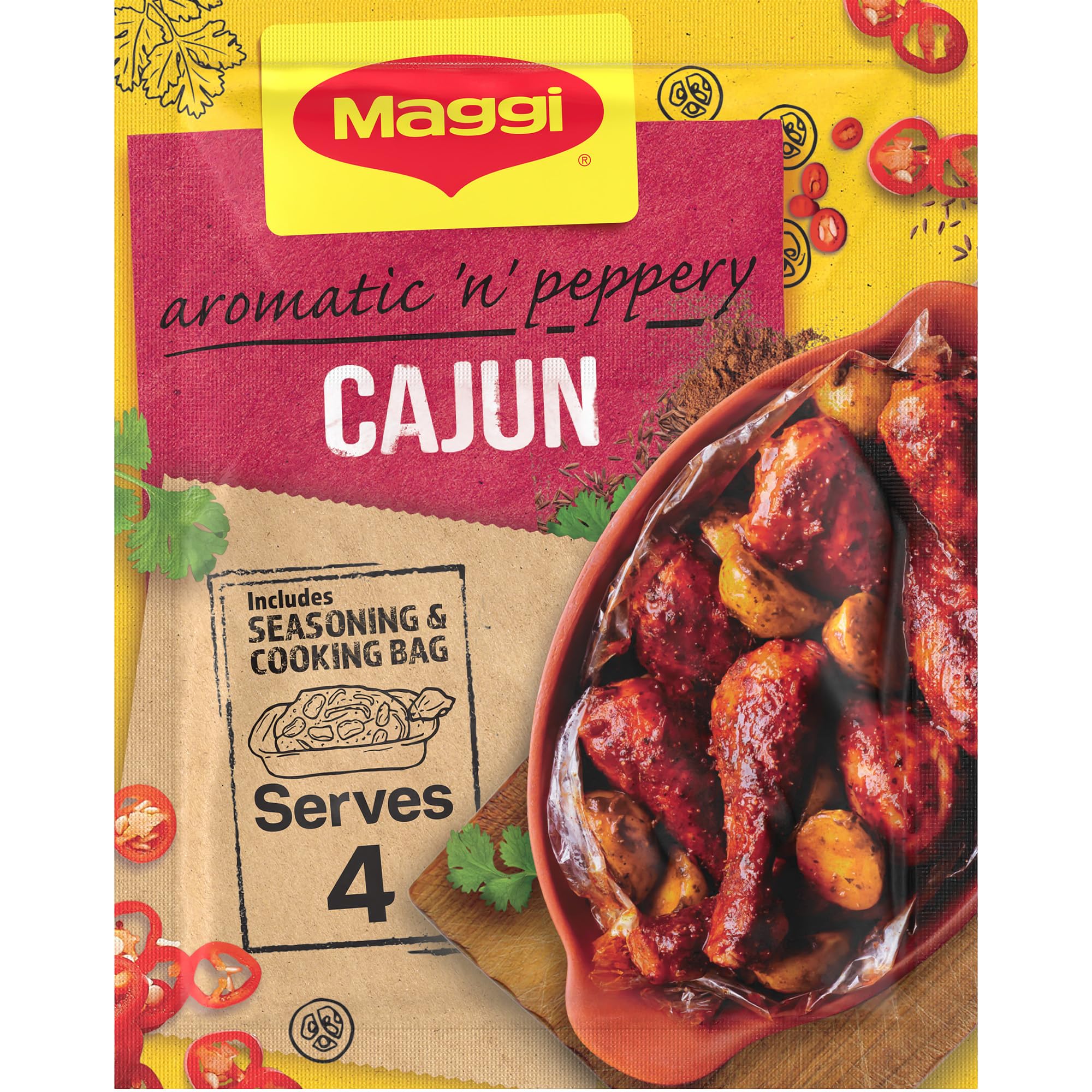 MAGGI - So Juicy Cajun Chicken Recipe Mix (38g sachet)
