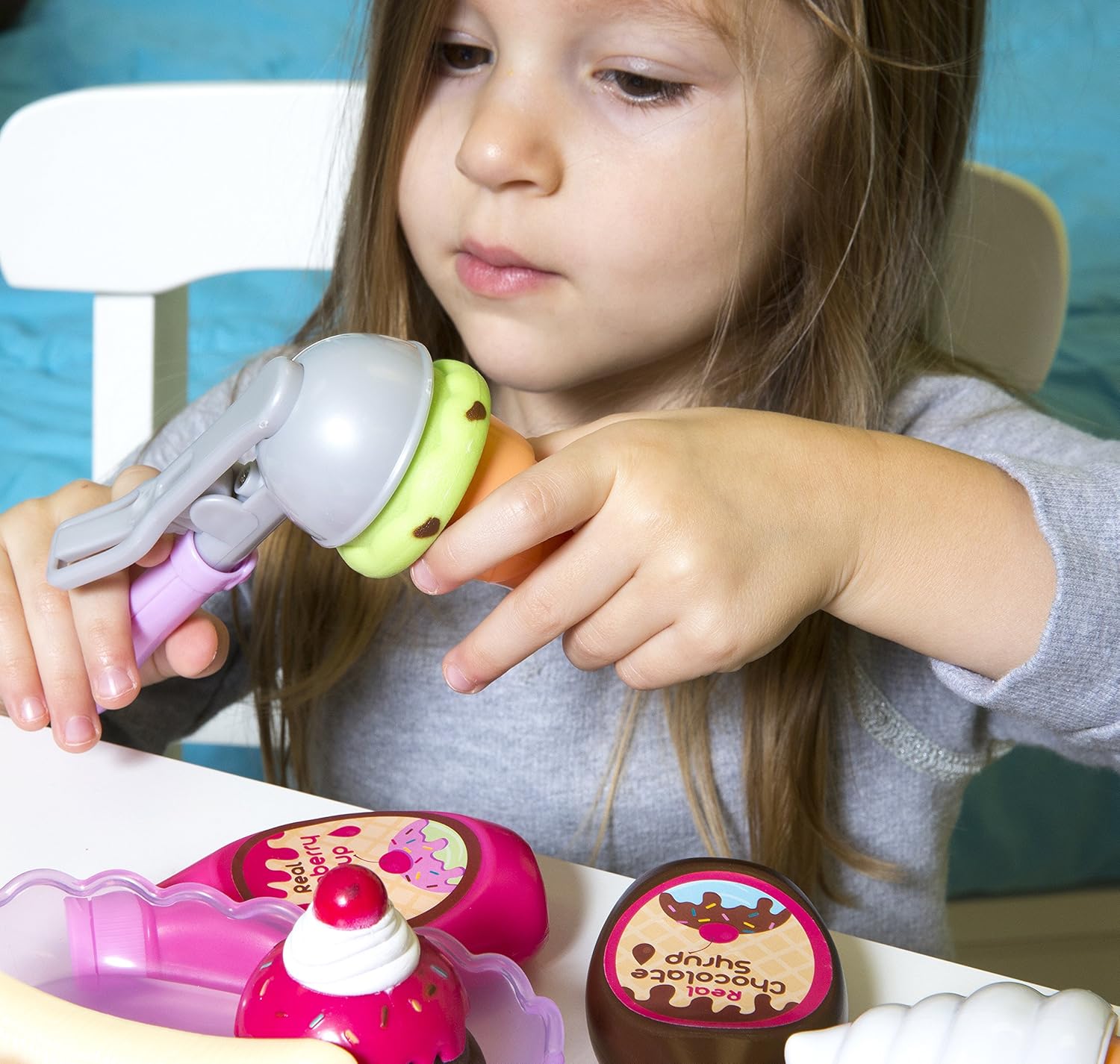 Play Circle Ice Cream Parlour Playset - 21-Piece Pretend Play Toy for Ages 3+ 6