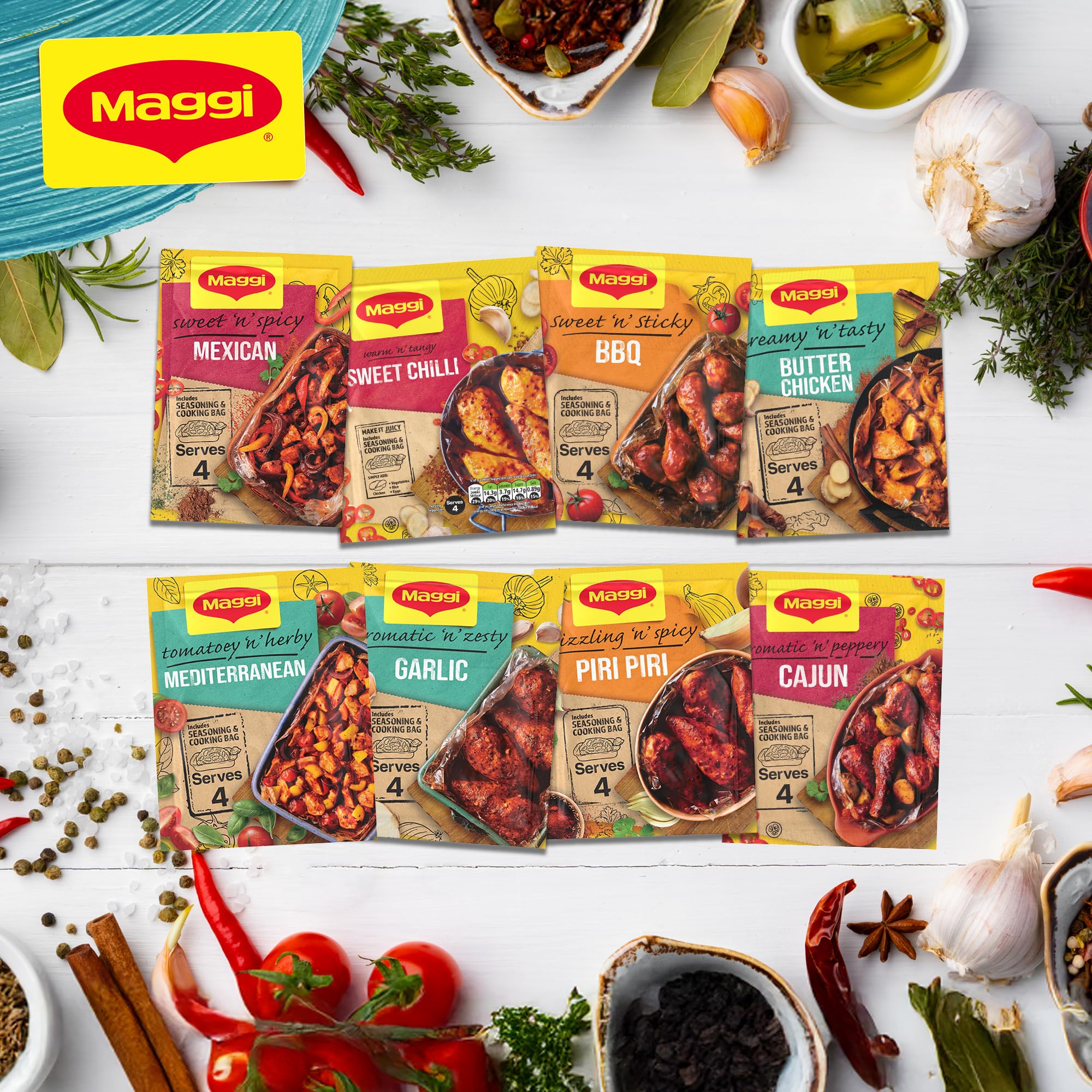 MAGGI So Juicy BBQ Chicken Recipe Mix (41g Sachet) 6