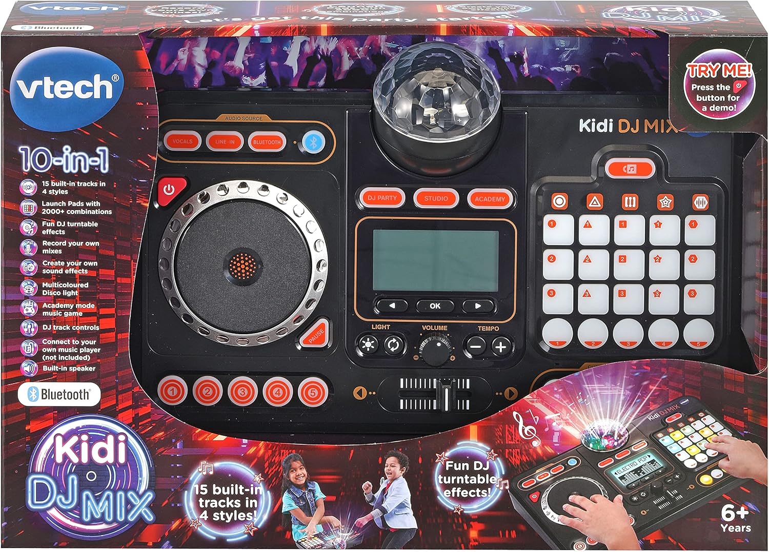 VTech Kidi DJ Mix - Electronic Music Toy for Kids with Lights & Bluetooth 9