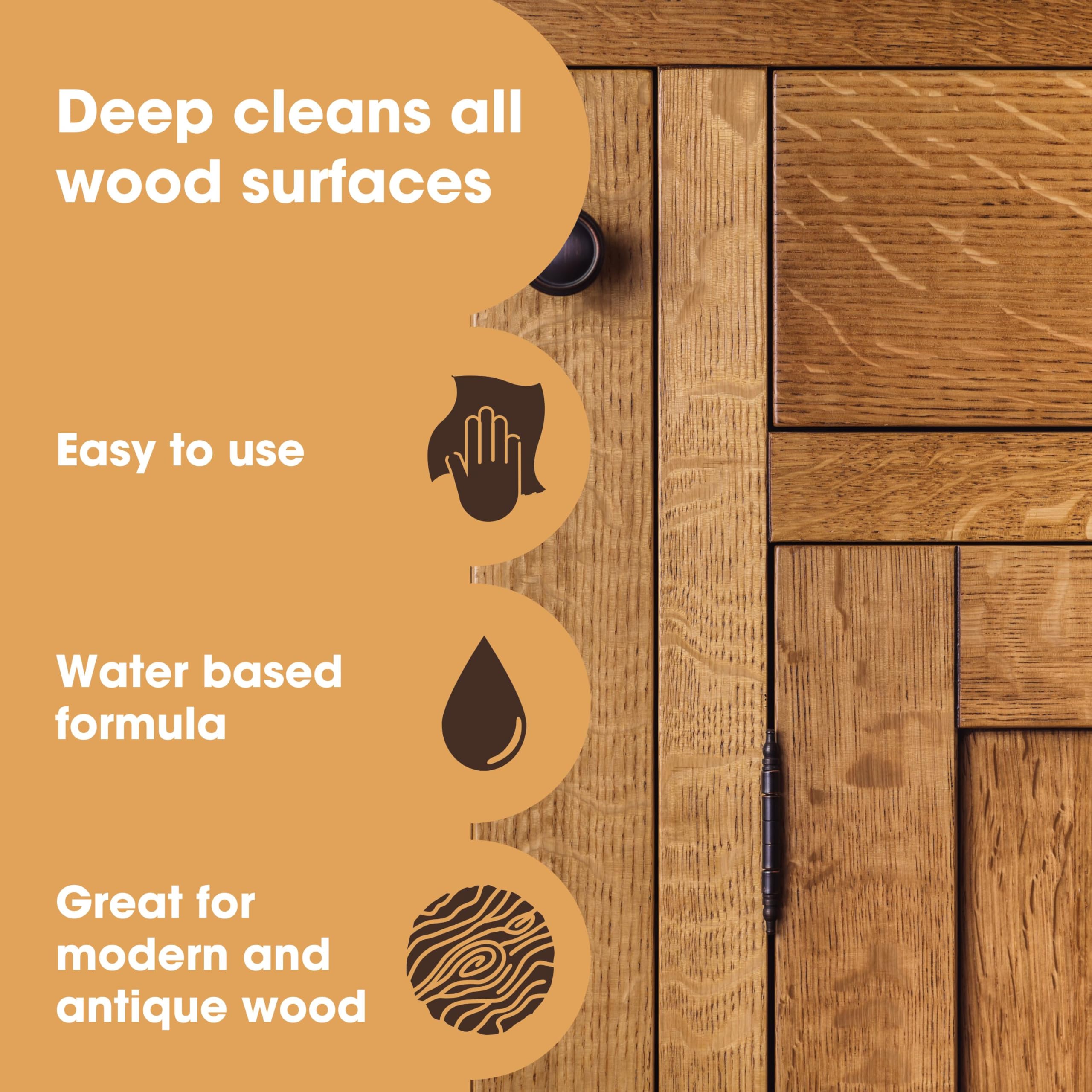 Furniture Clinic Wood Cleaner - Cleans All Wood Finishes | 500ml Liquid Polish
