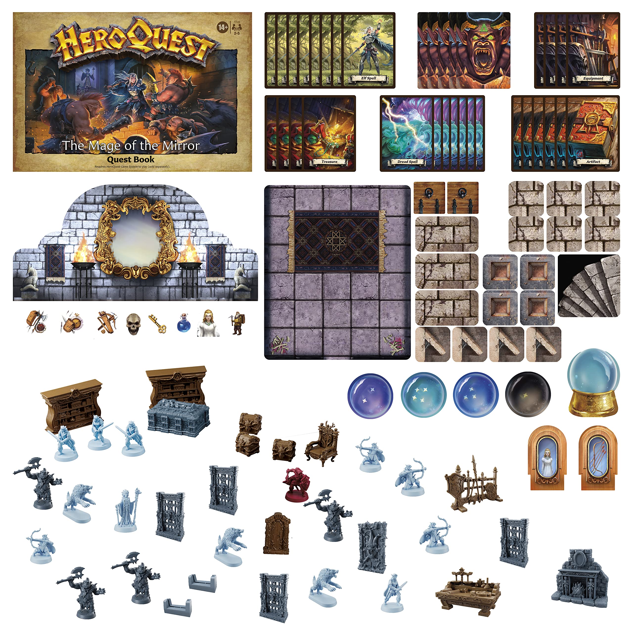 Avalon Hill HeroQuest The Mage of the Mirror Quest Pack Expansion 3