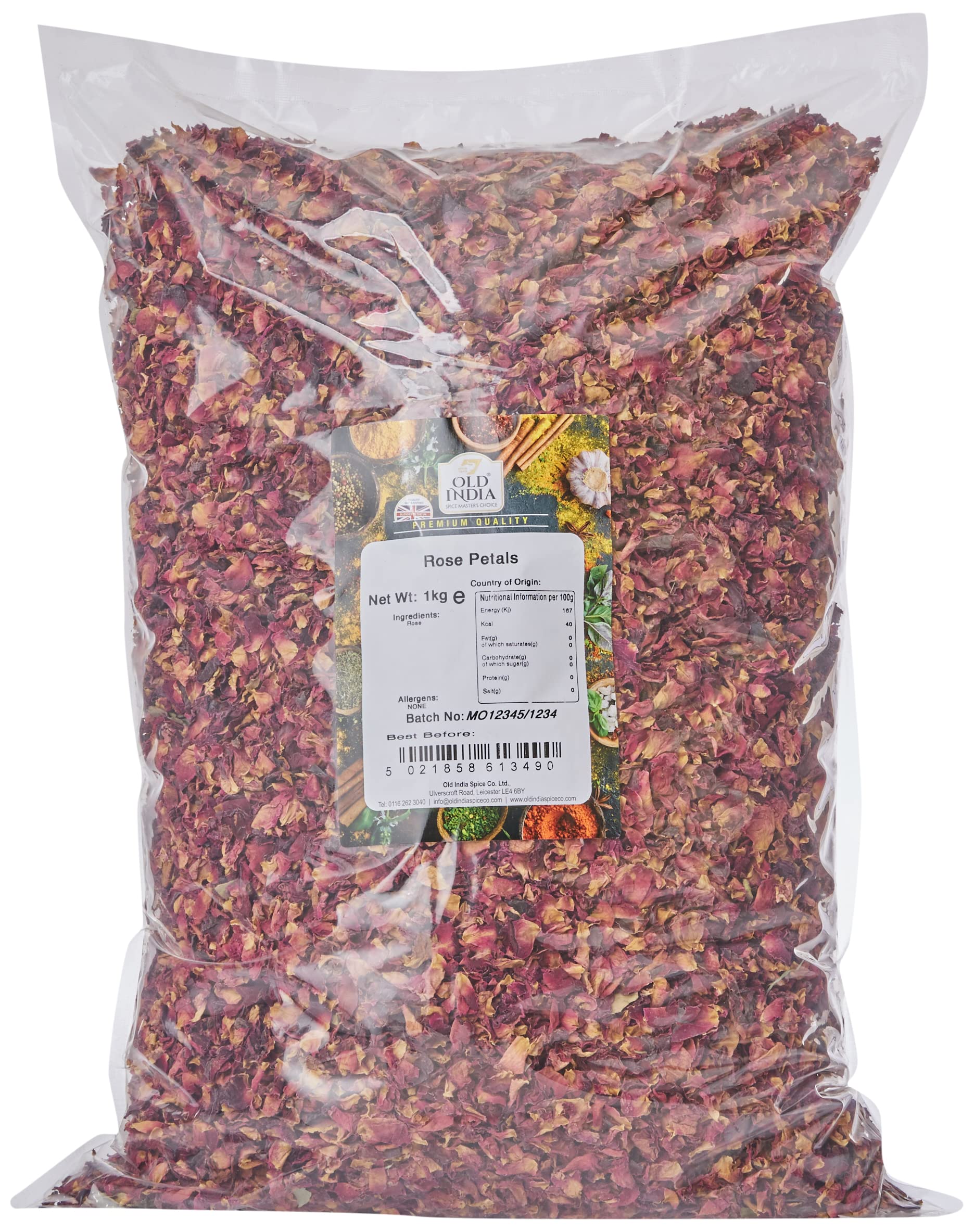 Old India Rose Petals - 1kg