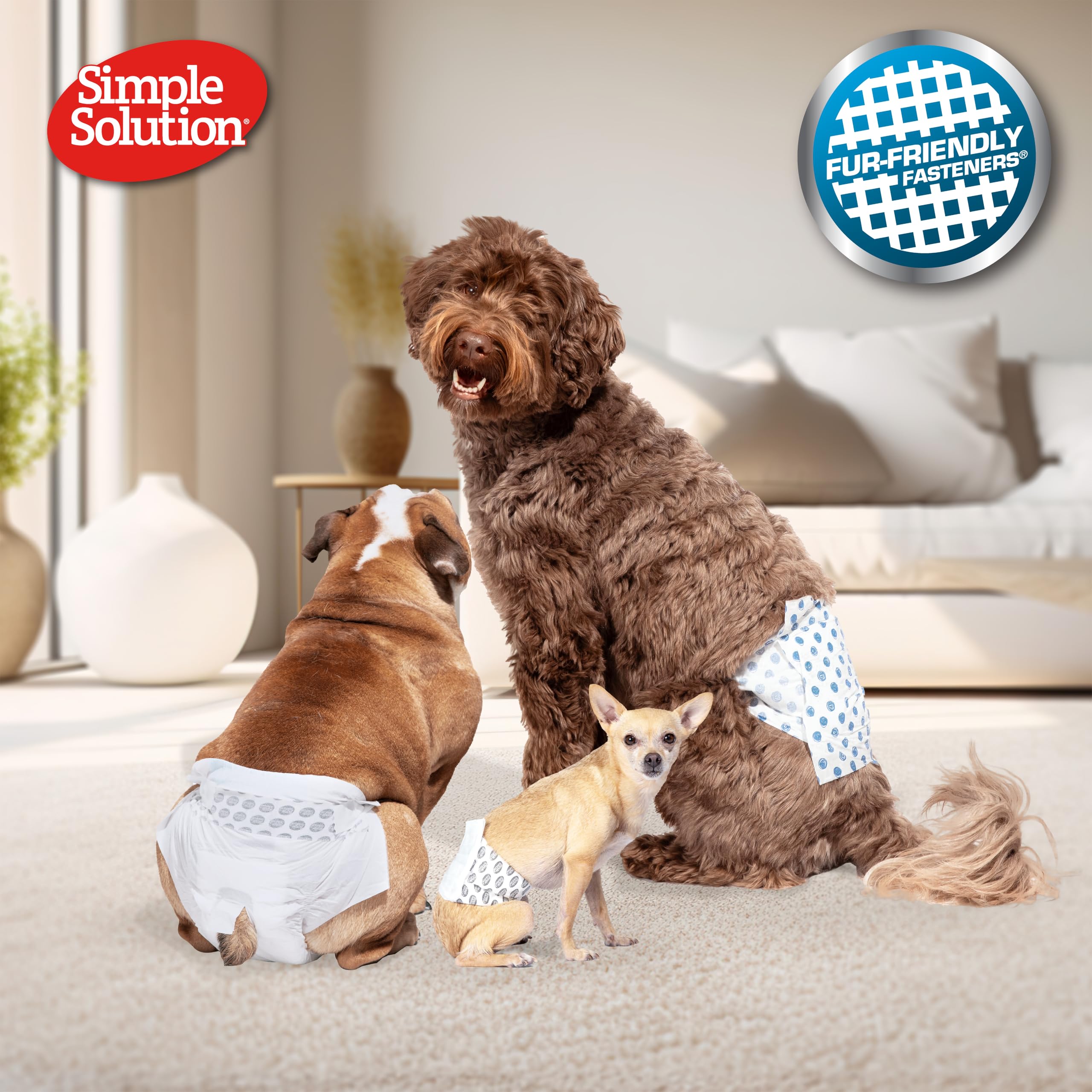 Simple Solution Disposable Male Dog Diapers - Large (22-34kg) | 12 Count 3