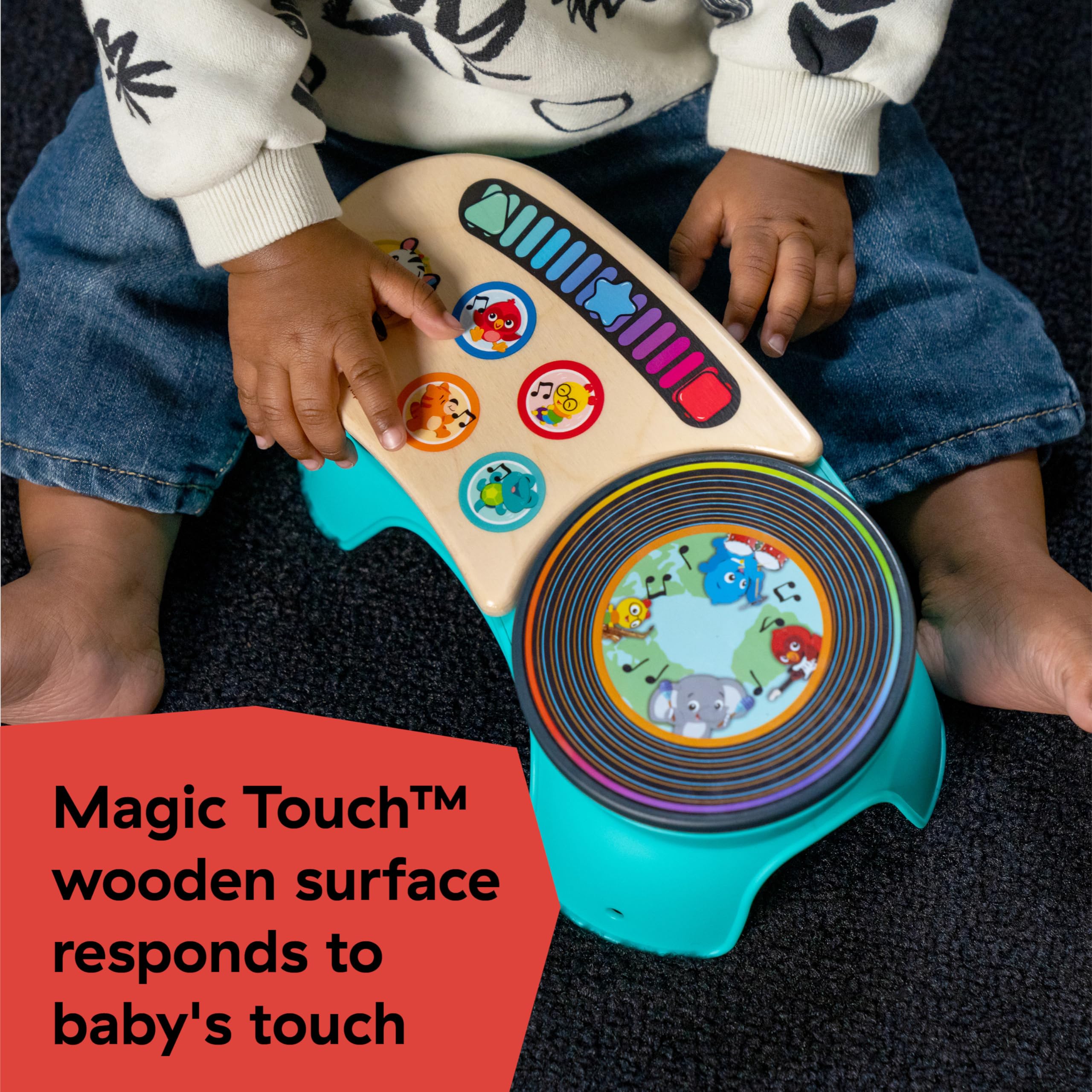 Baby Einstein + Hape DJ Discovery Musikspielzeug-Plattenspieler – Magic Touch für Kinder ab 6 Monaten 9