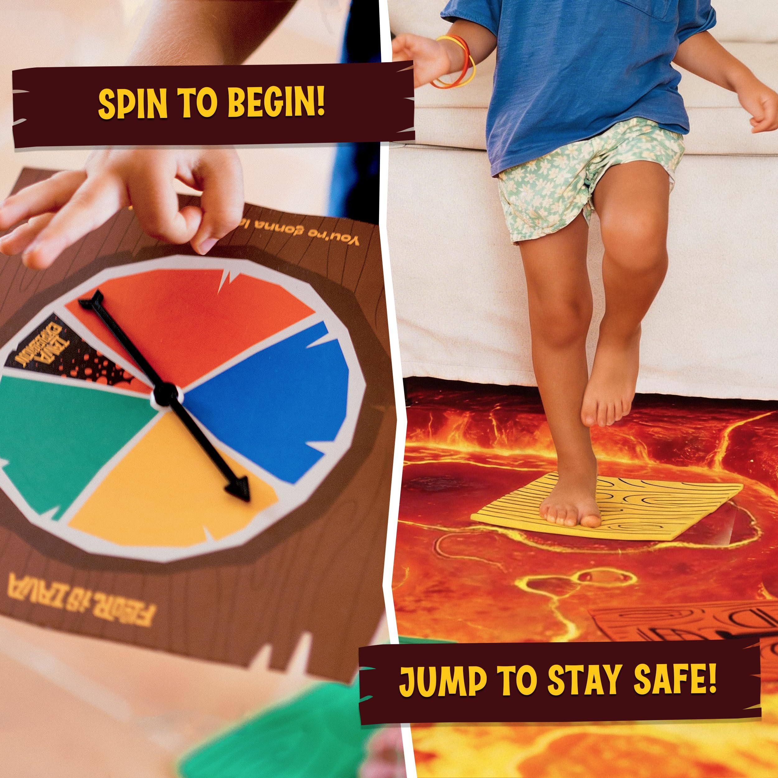 The floor is lava Classic Edition Interactive Floor Game for Kids Ages 5+ | 1-5 Players 2