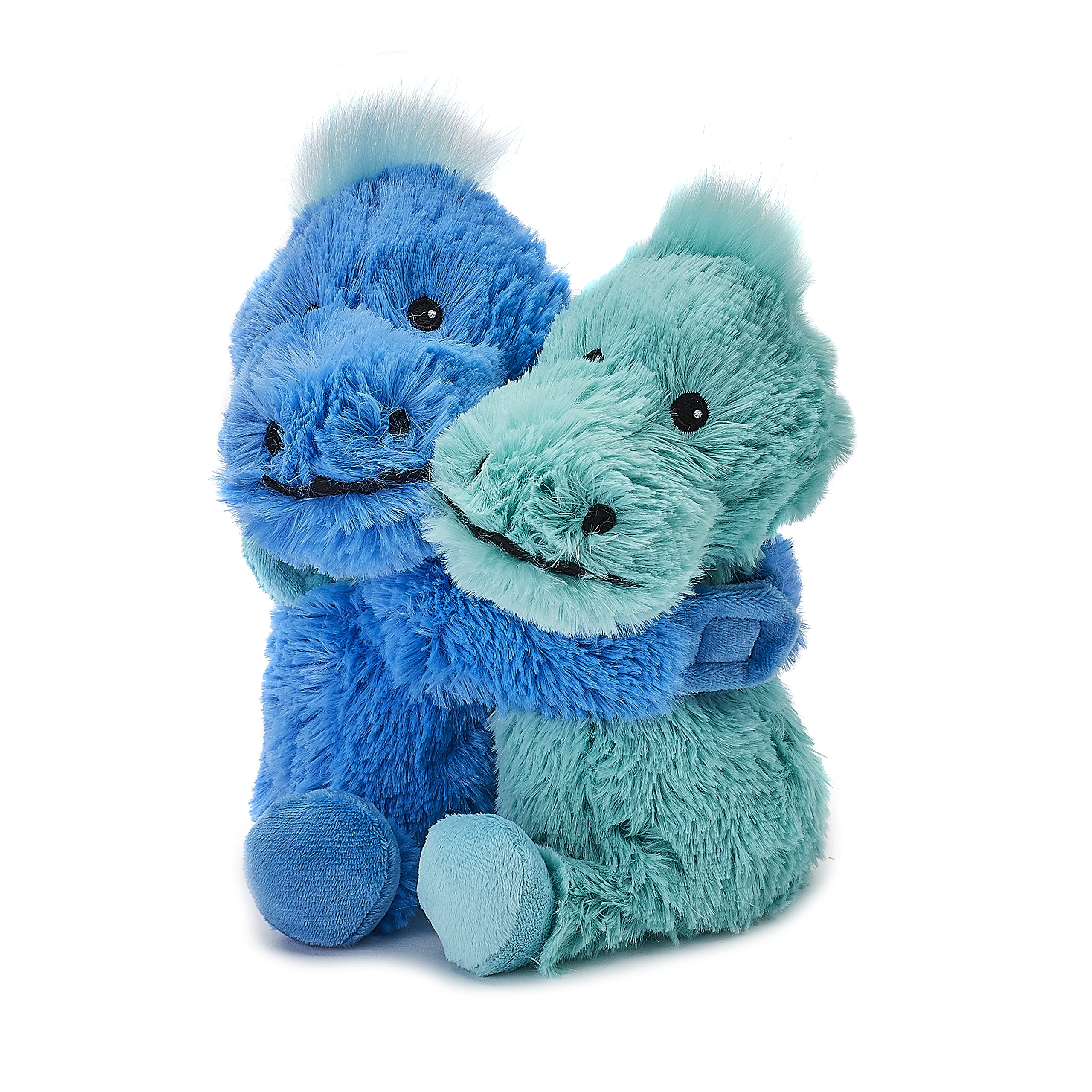 Warmies Warm Hugs Dinosaur Microwavable Plush with Lavender Scent | Blue Polyester