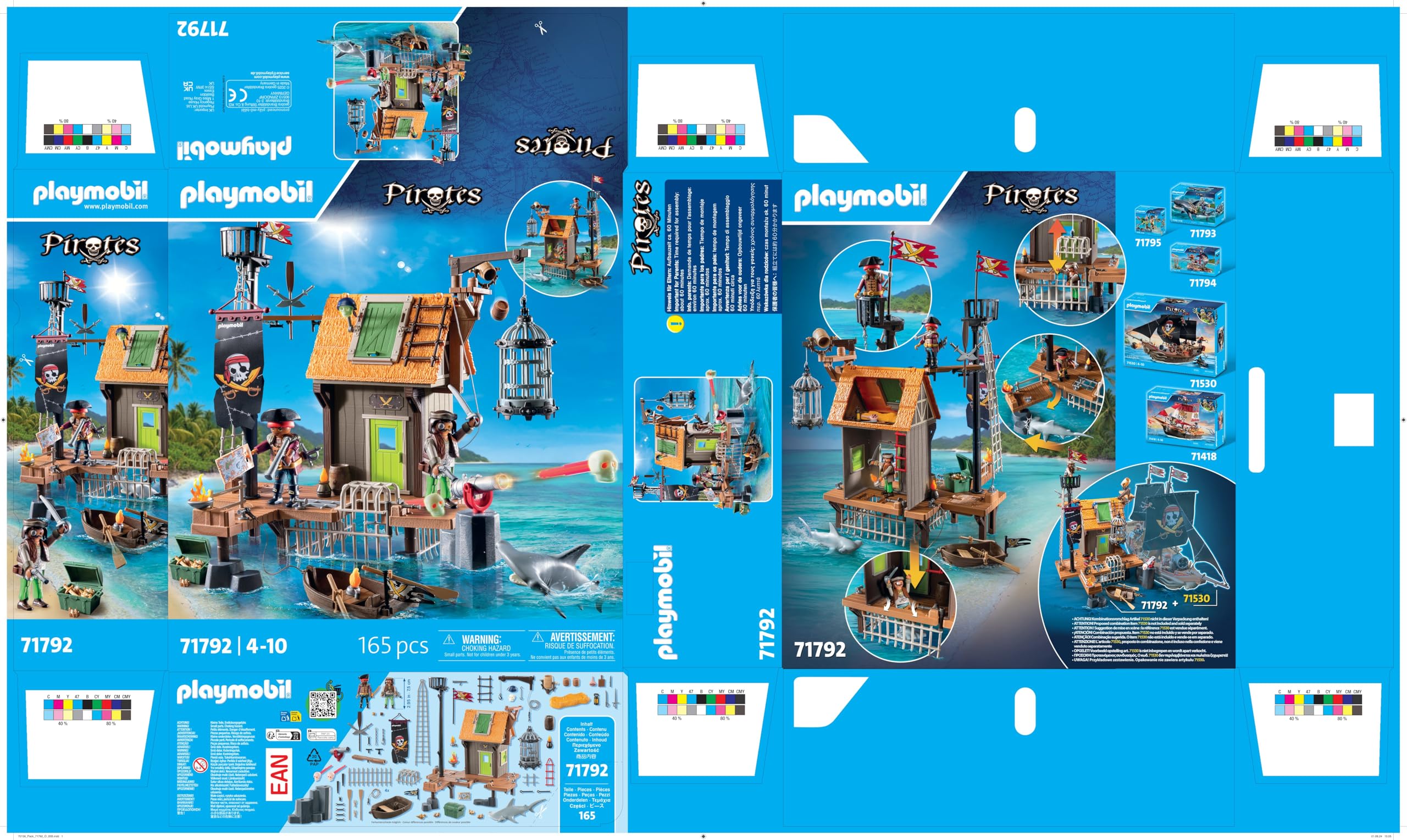 Playmobil Pirate Harbour with Prison Playset - Action Figures for Kids 4+ 4