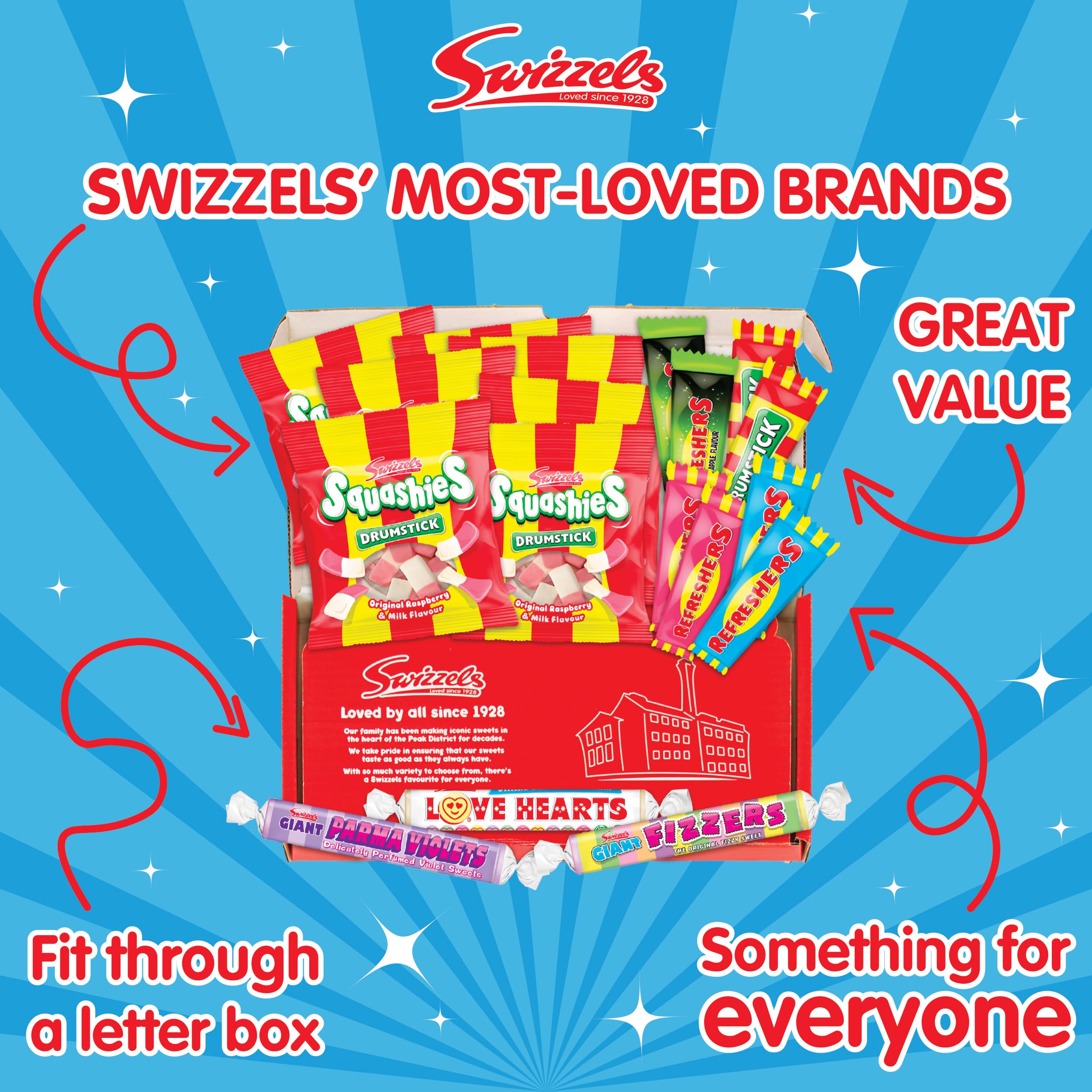 Swizzels Letterbox Sweets Hamper - Classic Sweet Assortment | 314g | Individually Wrapped 3