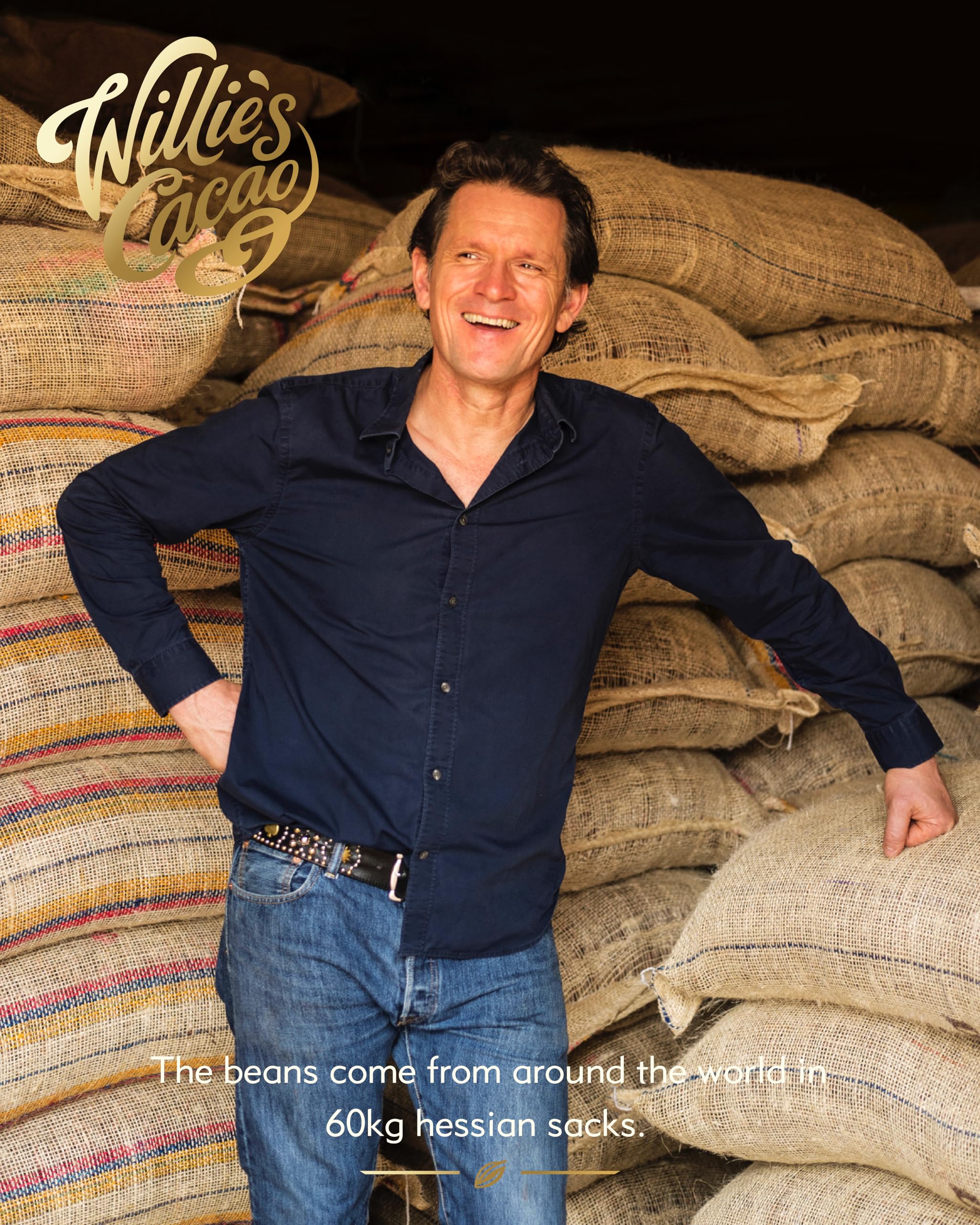 Willie's Cacao - Almendra 70% Dark Chocolate with Roasted Almonds Bar - 50g 4