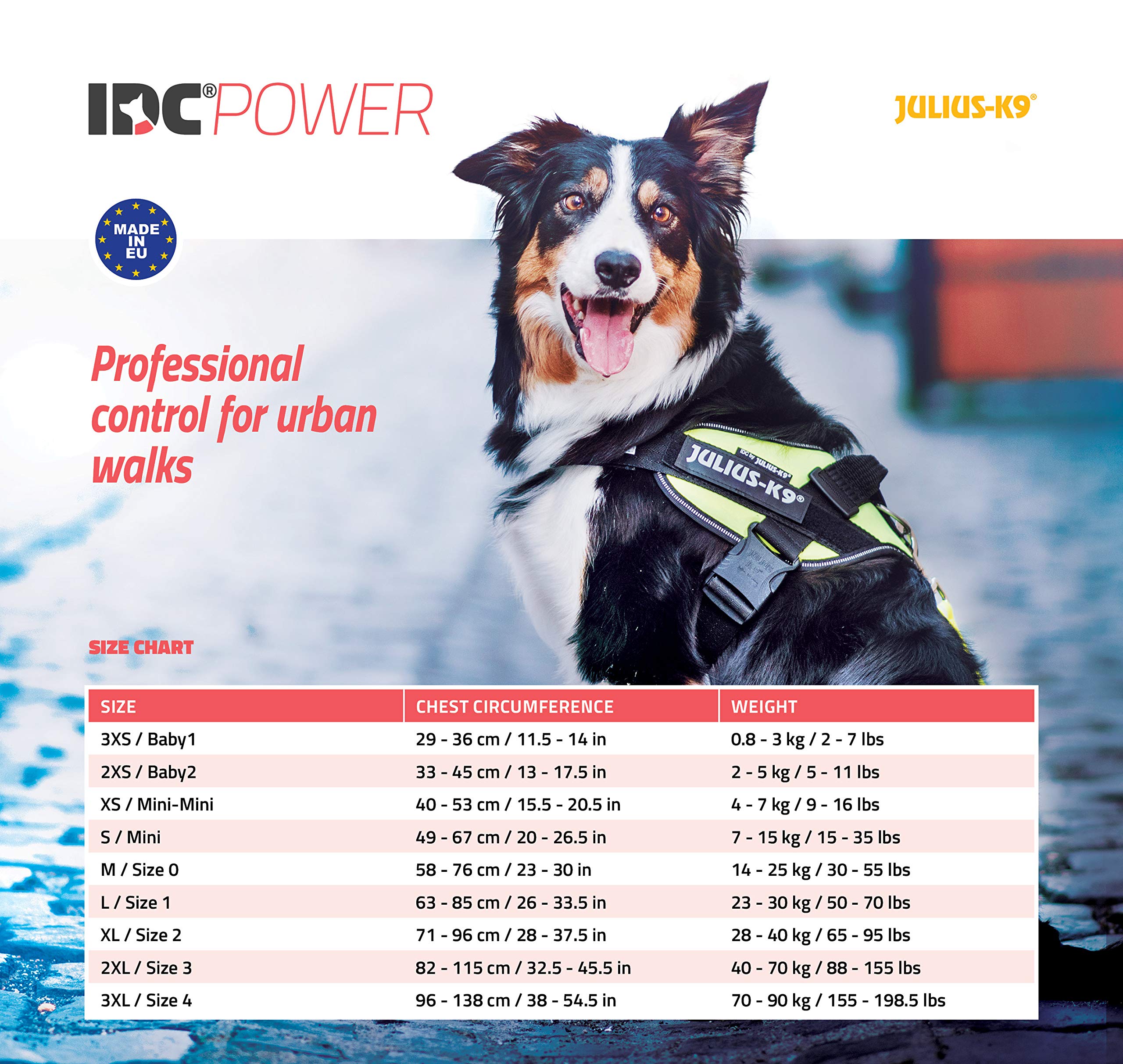 Julius-K9 IDC Powerharness - Red Vest Harness for Dogs | Size L/1 (23-30 kg) 5