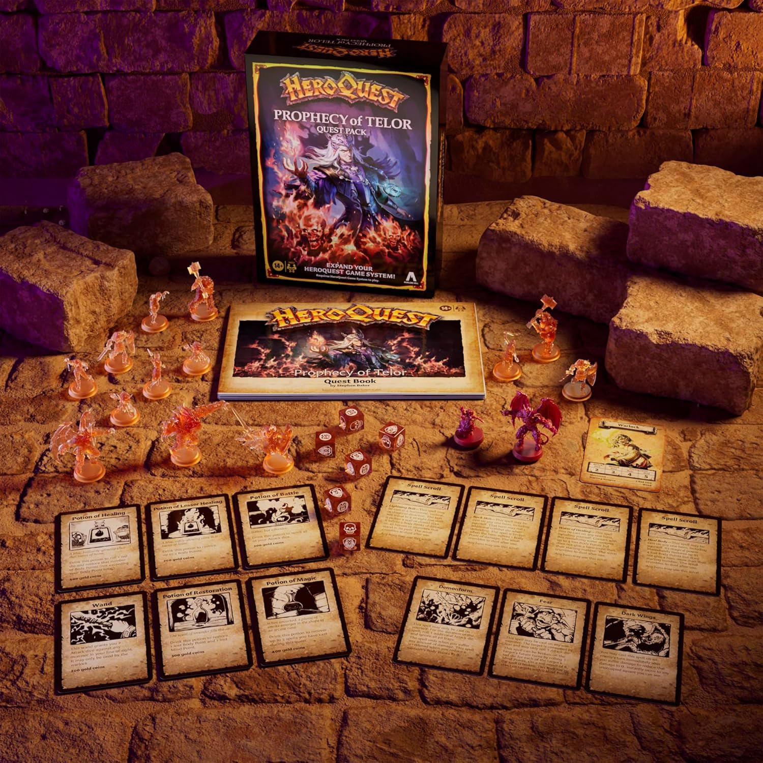 Avalon Hill HeroQuest Prophecy of Telor Quest Pack Expansion 14