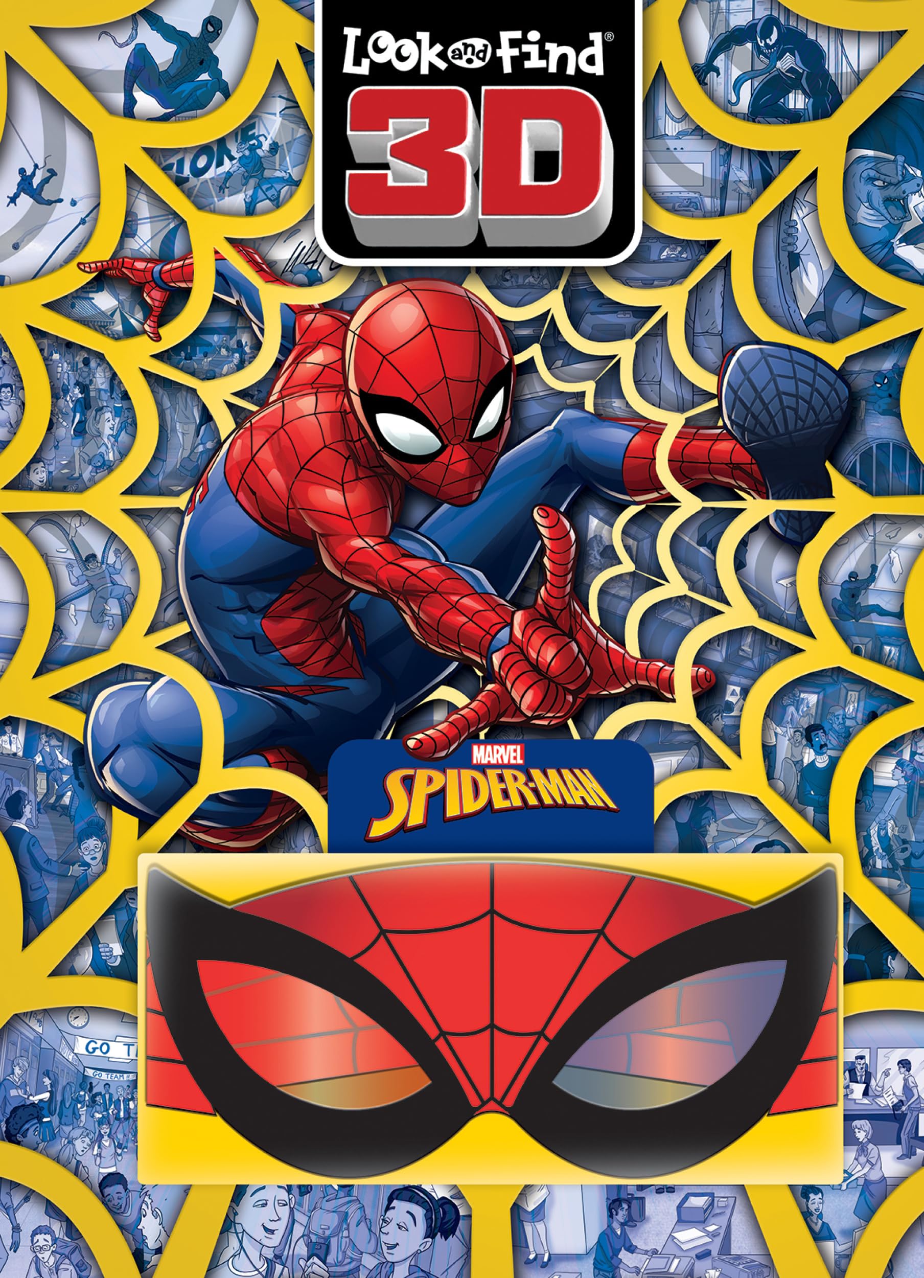 PI Kids Marvel Spider-Man Look & Find 3D Book - Ages 4-8
