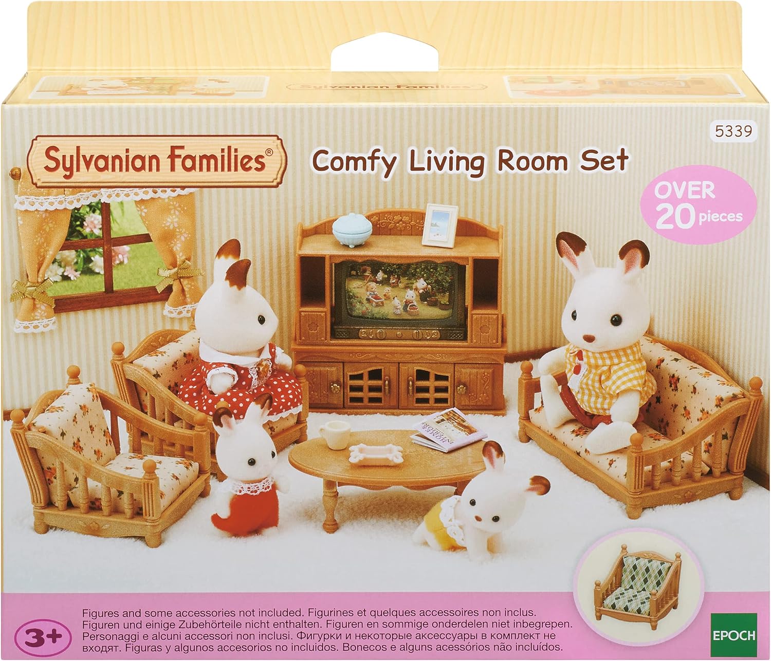 Comfy Living Room Set - Interchangeable Furniture Playset for Ages 36 Months & Up 9