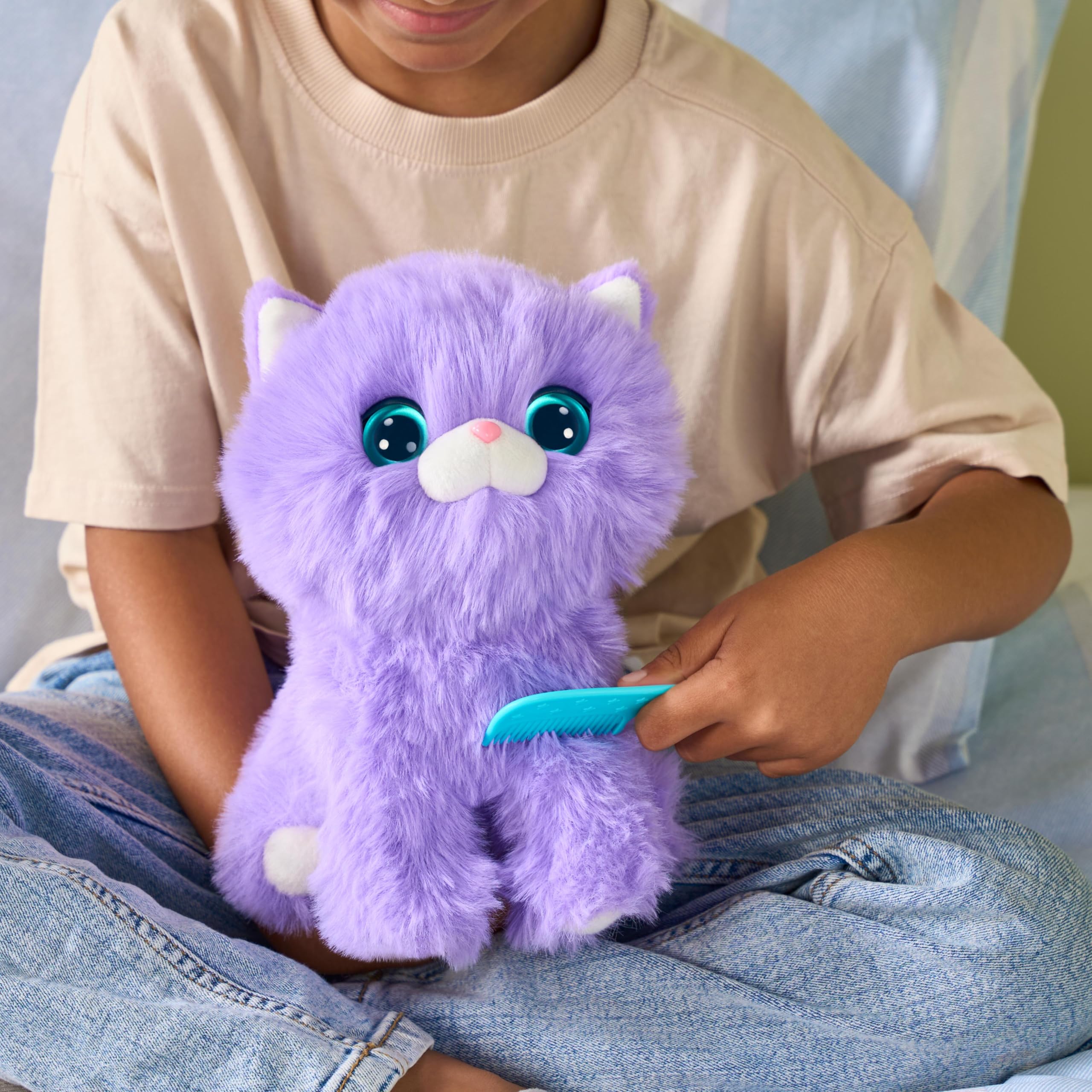 SCRUFFALUVS Kitty Pet Scruffs Mystery Plush Toy - Wash-to-Reveal Transformation | 19cm 8