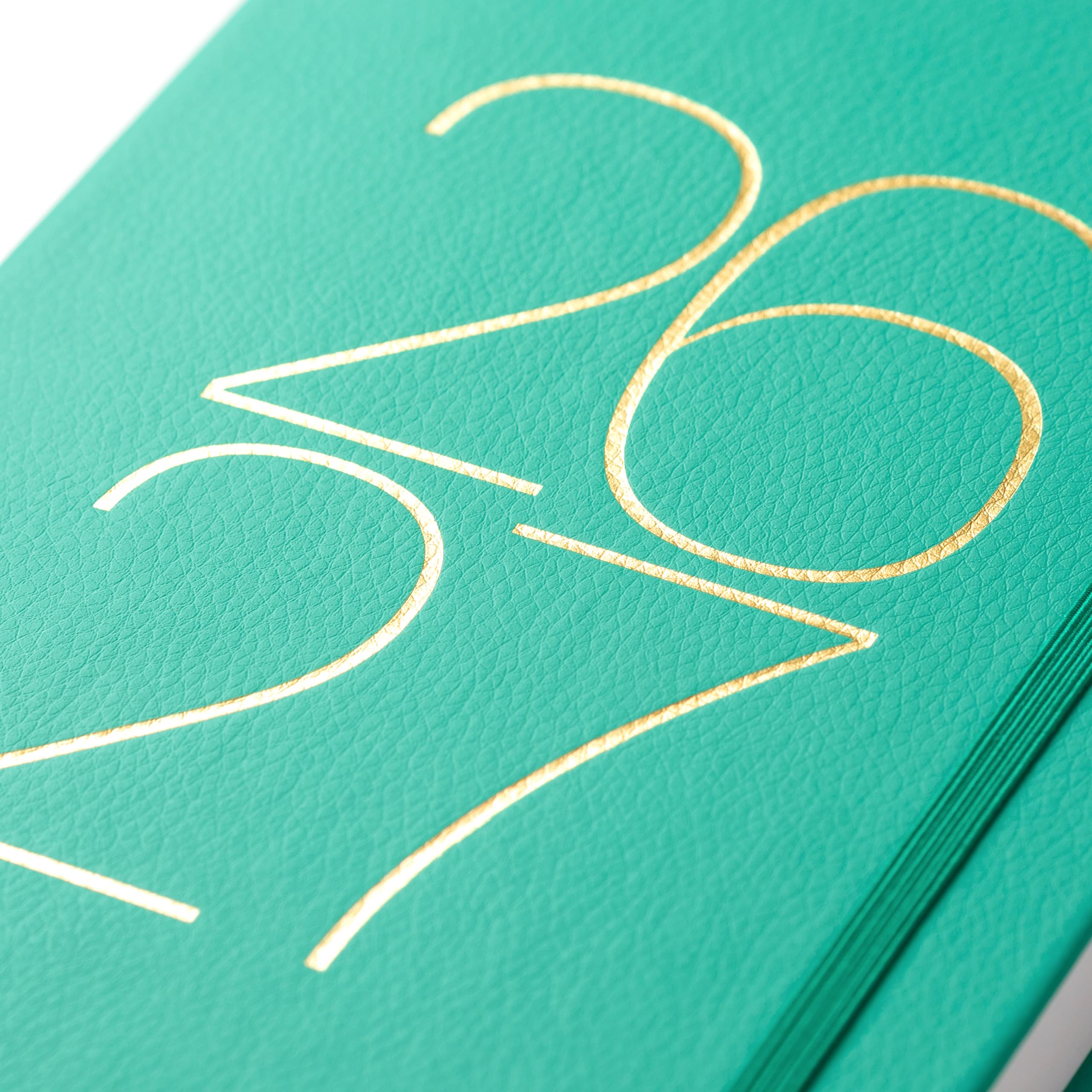 Busy B A5 Mid-Year Academic Dual Schedule Planner - Aug 2026 to Aug 2027 | Green Vegan Leather 2