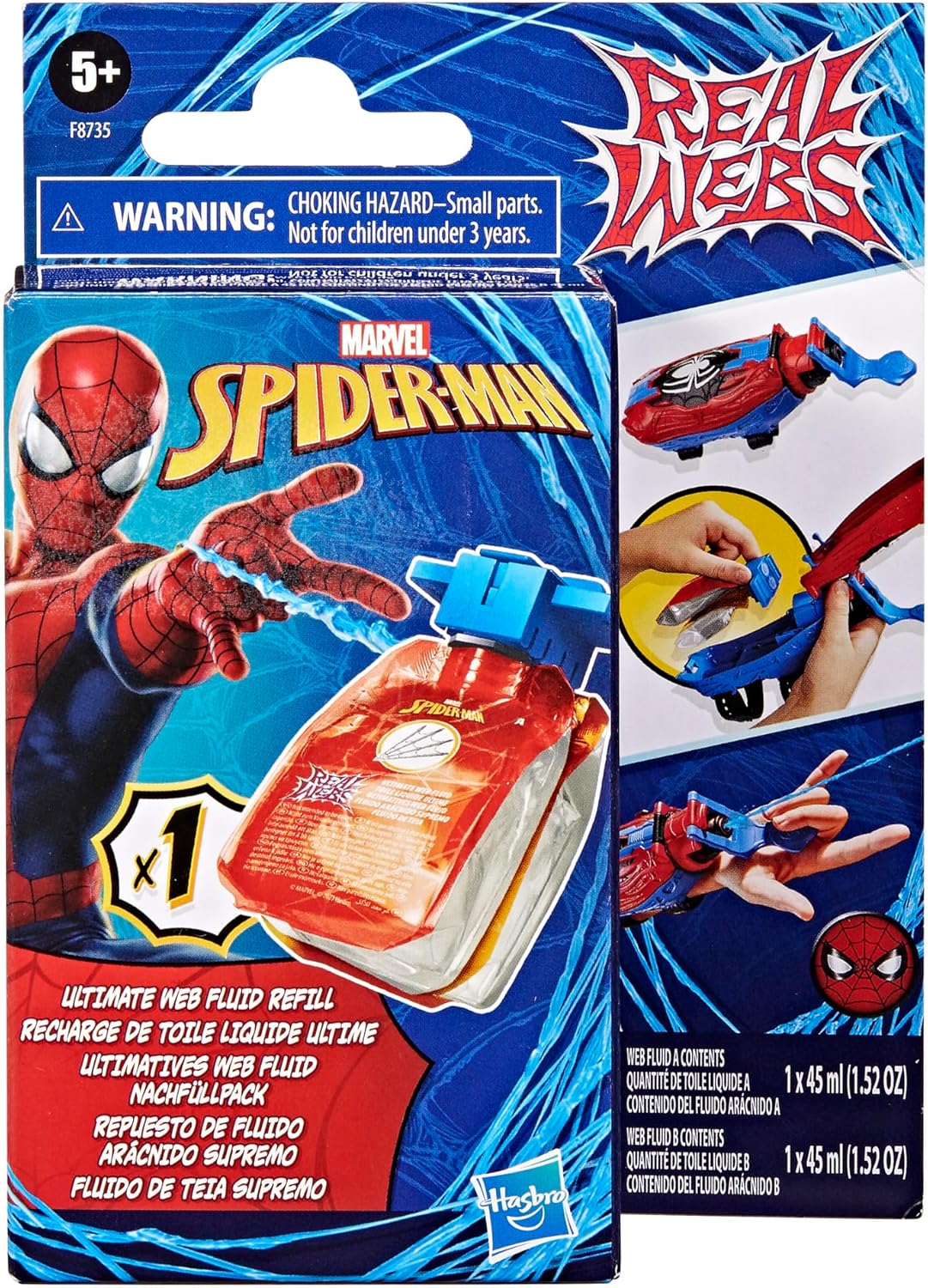 Hasbro Marvel Spider-Man Real Webs Ultimate Web Fluid Refill for Real Webs Blaster