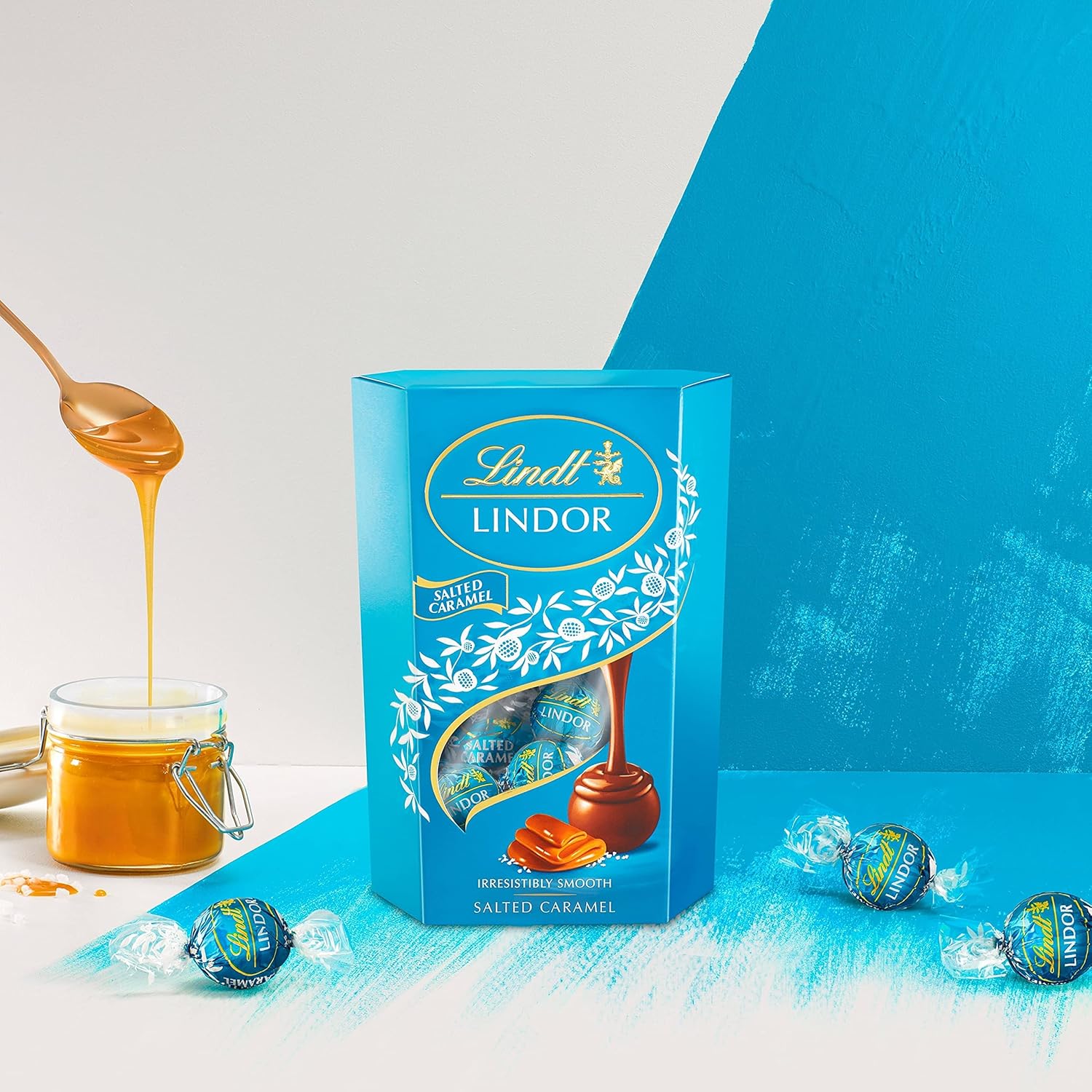 Lindt Lindor Salted Caramel Milchschokoladentrüffel – 200 g Geschenkbox (ca. 16 Trüffel) 8
