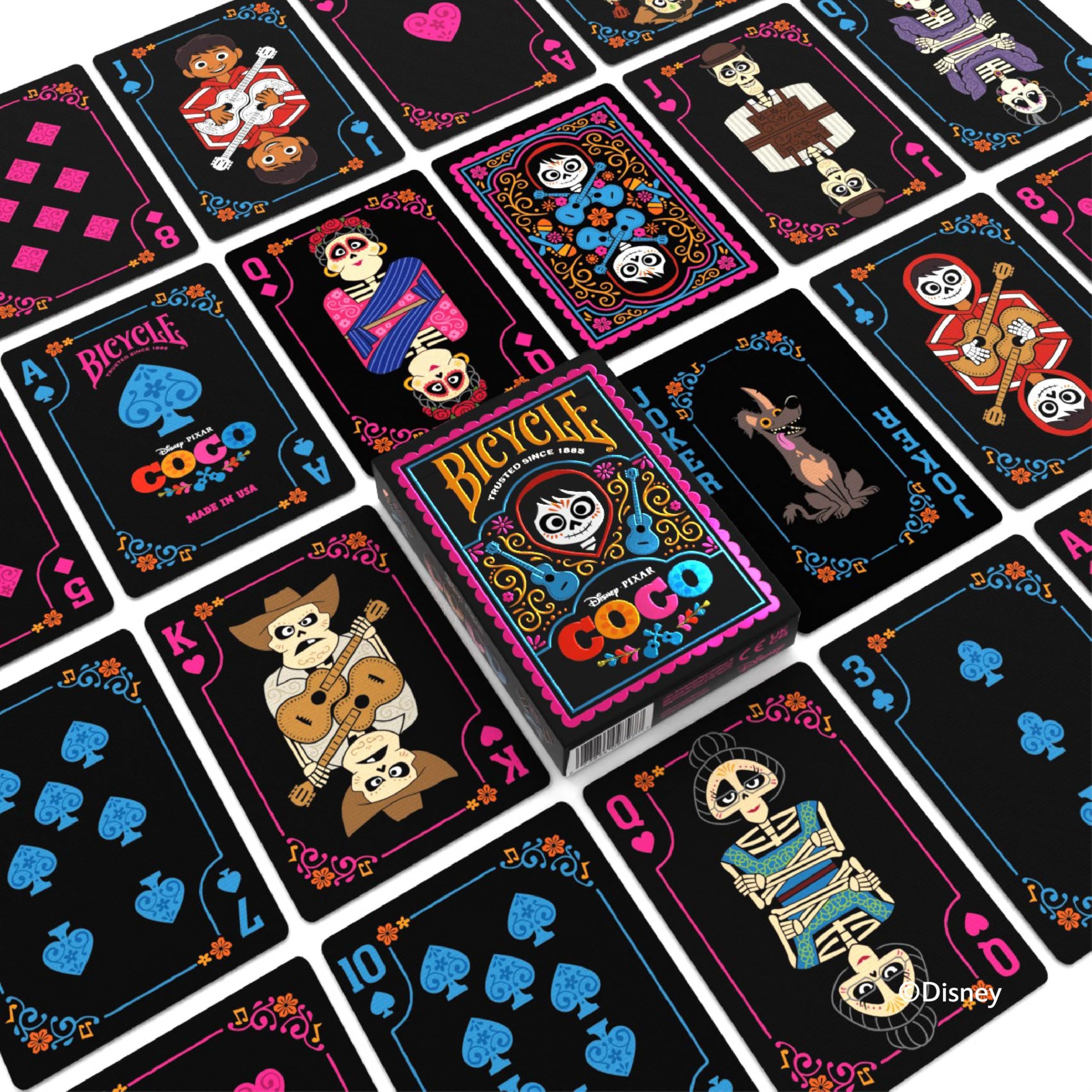Bicycle Disney Coco Inspired Playing Cards - Holographic Foil Tuck Case | Air Cushion Finish 5