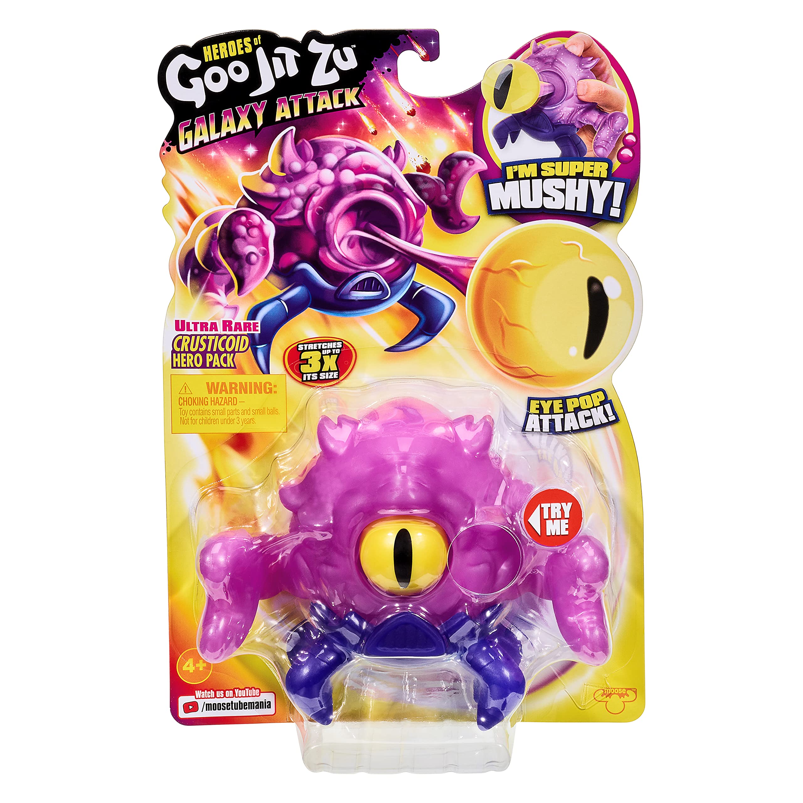 Goo Jit Zu Heroes of Goo Jit to S4 Galaxy Attack Crusticoid Ultra Rare 2021 - Squishy Action Figure 7