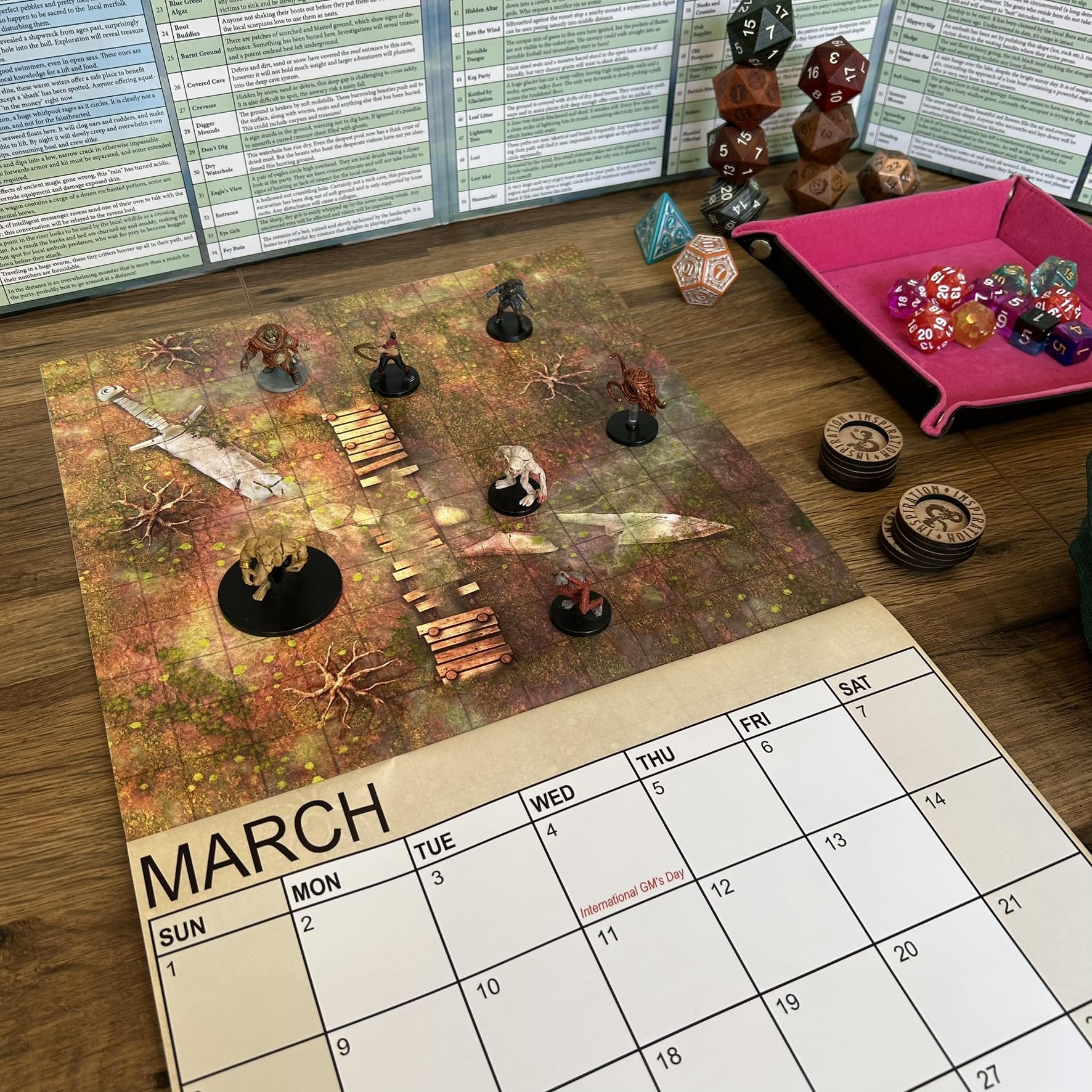 Loke Battlemats Calendar of Many Adventures 2026 5