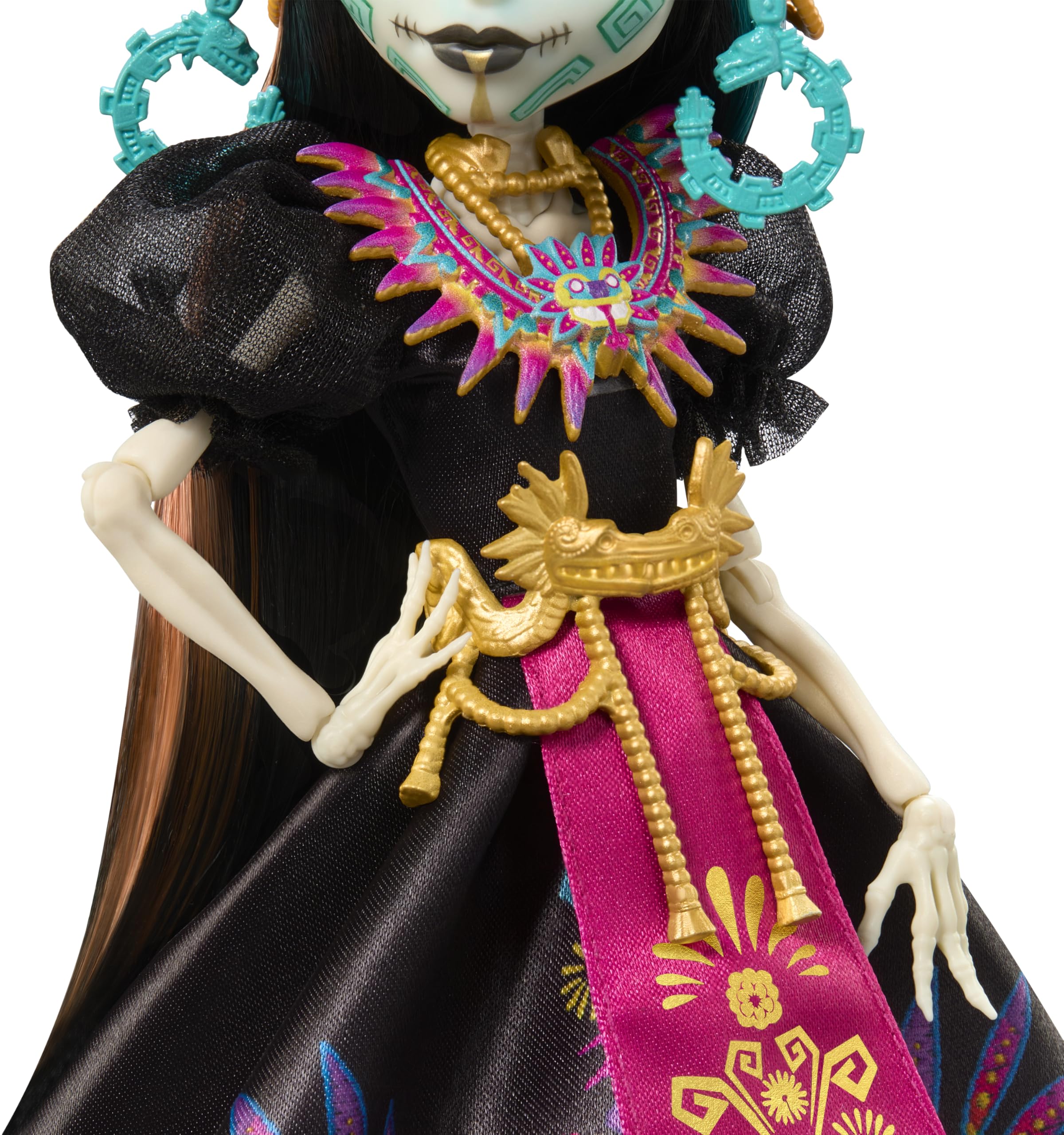 Monster High Skelita Calaveras Día de Muertos 2025 Collectible Doll - Aztec Design 6