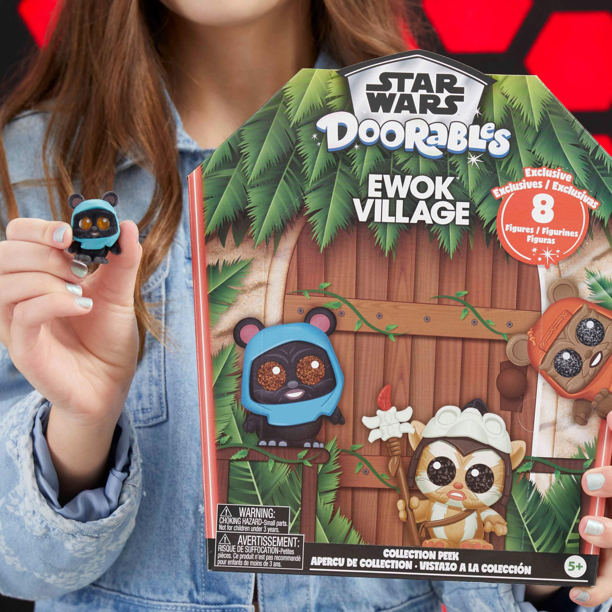 Just Play Star Wars Doorables Ewok Village Collector Peek - 8 Mini Figures, Ages 5+ 4