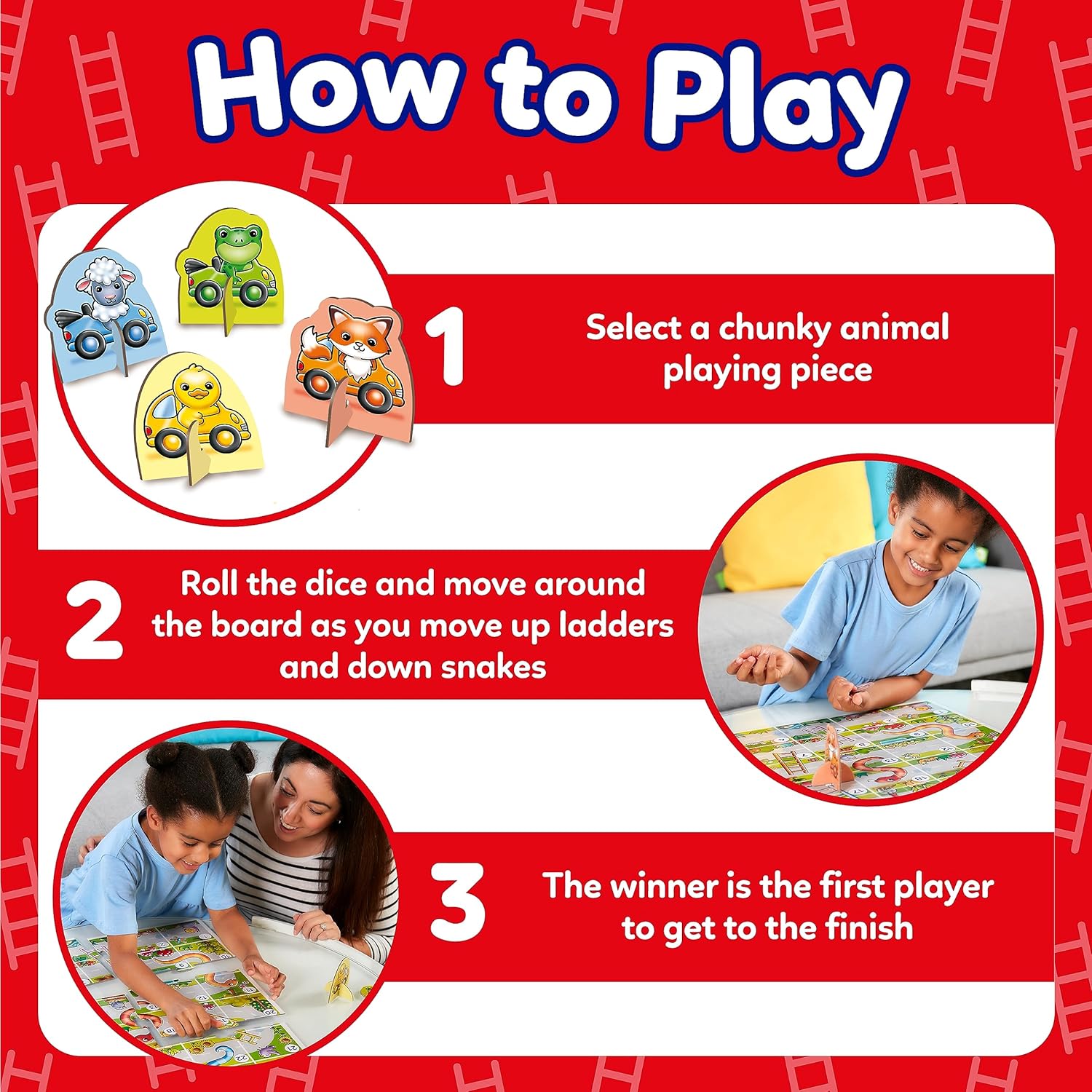 Orchard Toys My First Snakes and Ladders Game Board Game 9