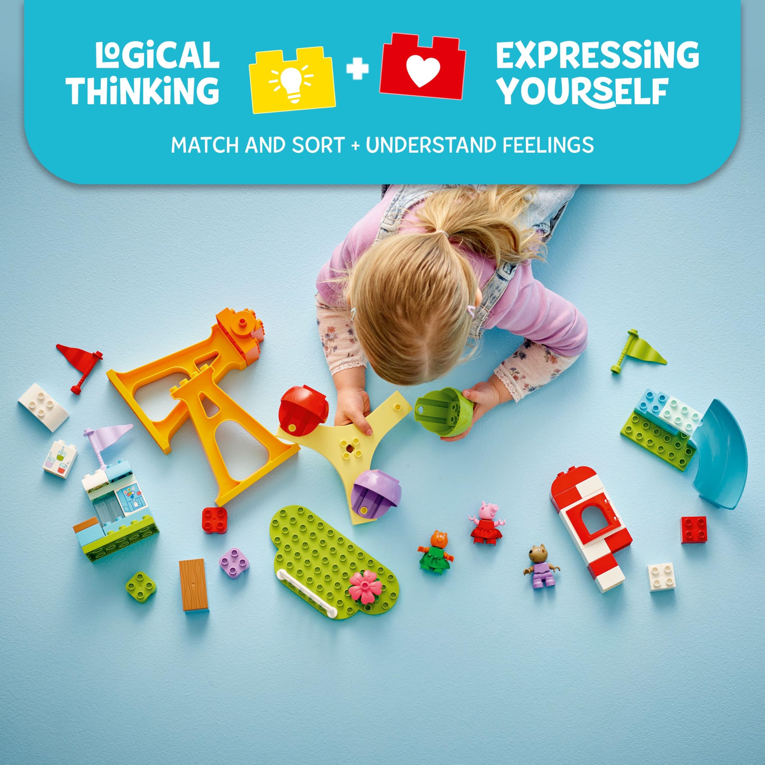 LEGO DUPLO Peppa Pig Funfair - Building Set for Toddlers 2+ 8