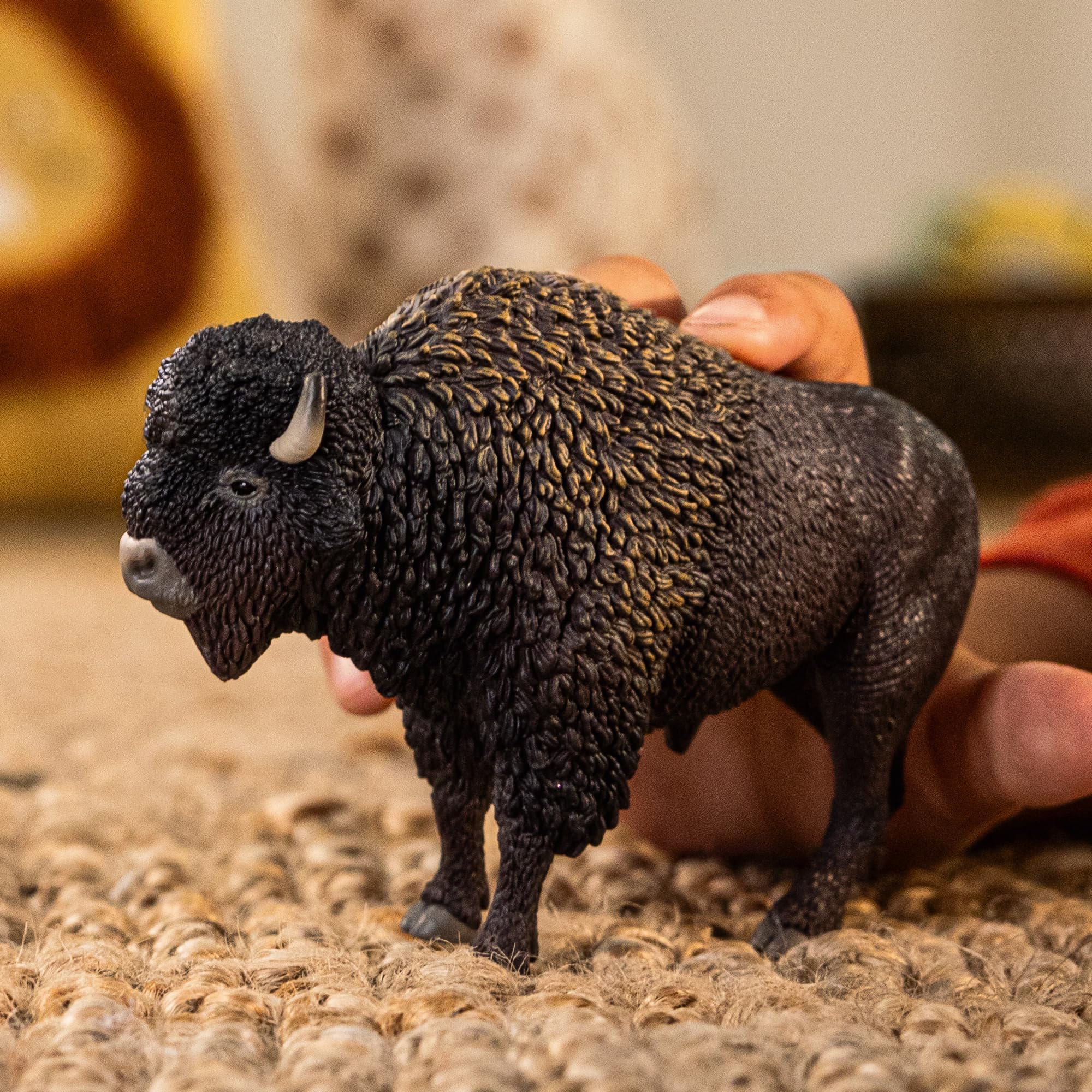 Schleich Wild Life North American Bison Figurine - Realistic Animal Play Figure for Kids 3+ 6