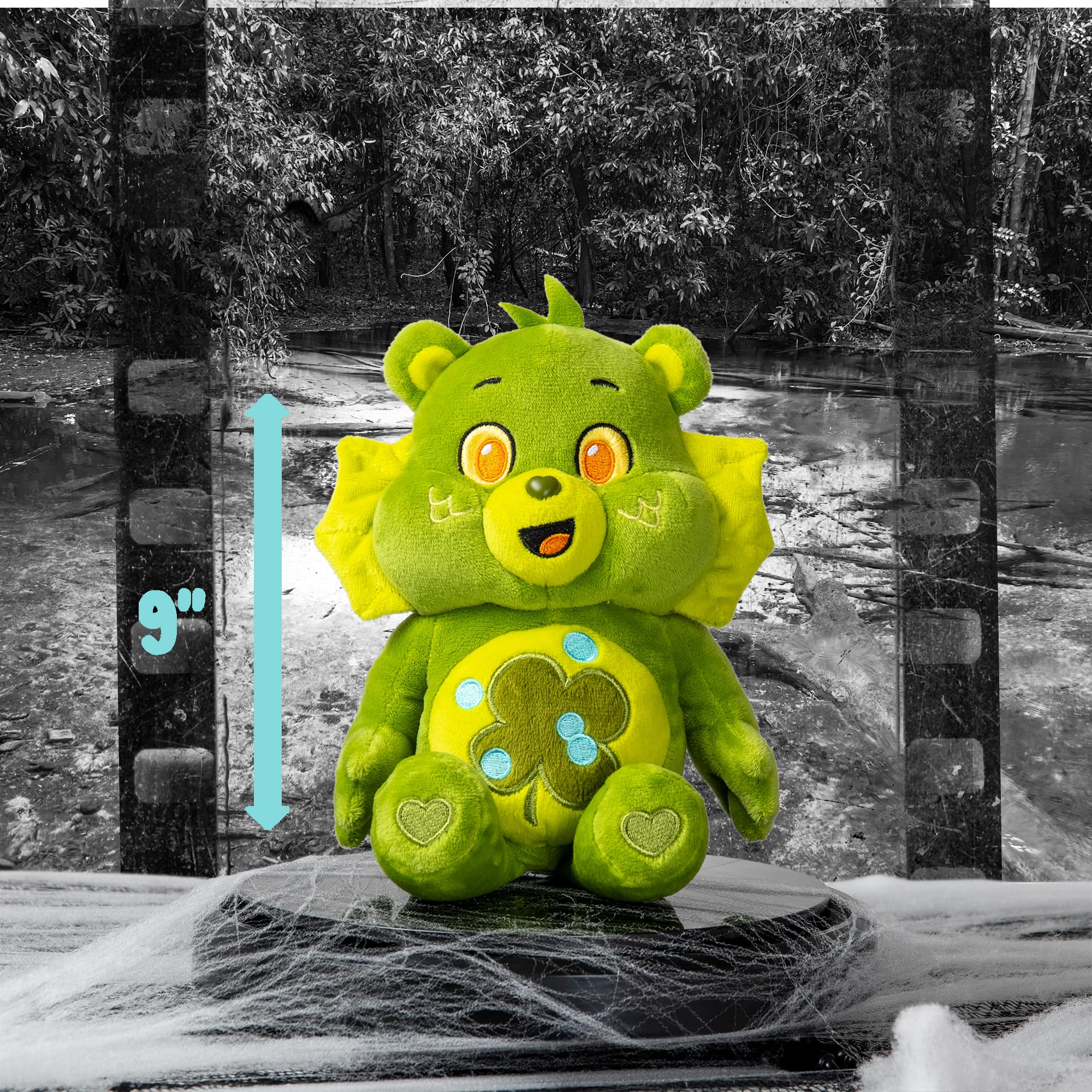 Care Bears Universal Monsters 22cm Plush - Good Luck Bear as Creature from the Black Lagoon 7