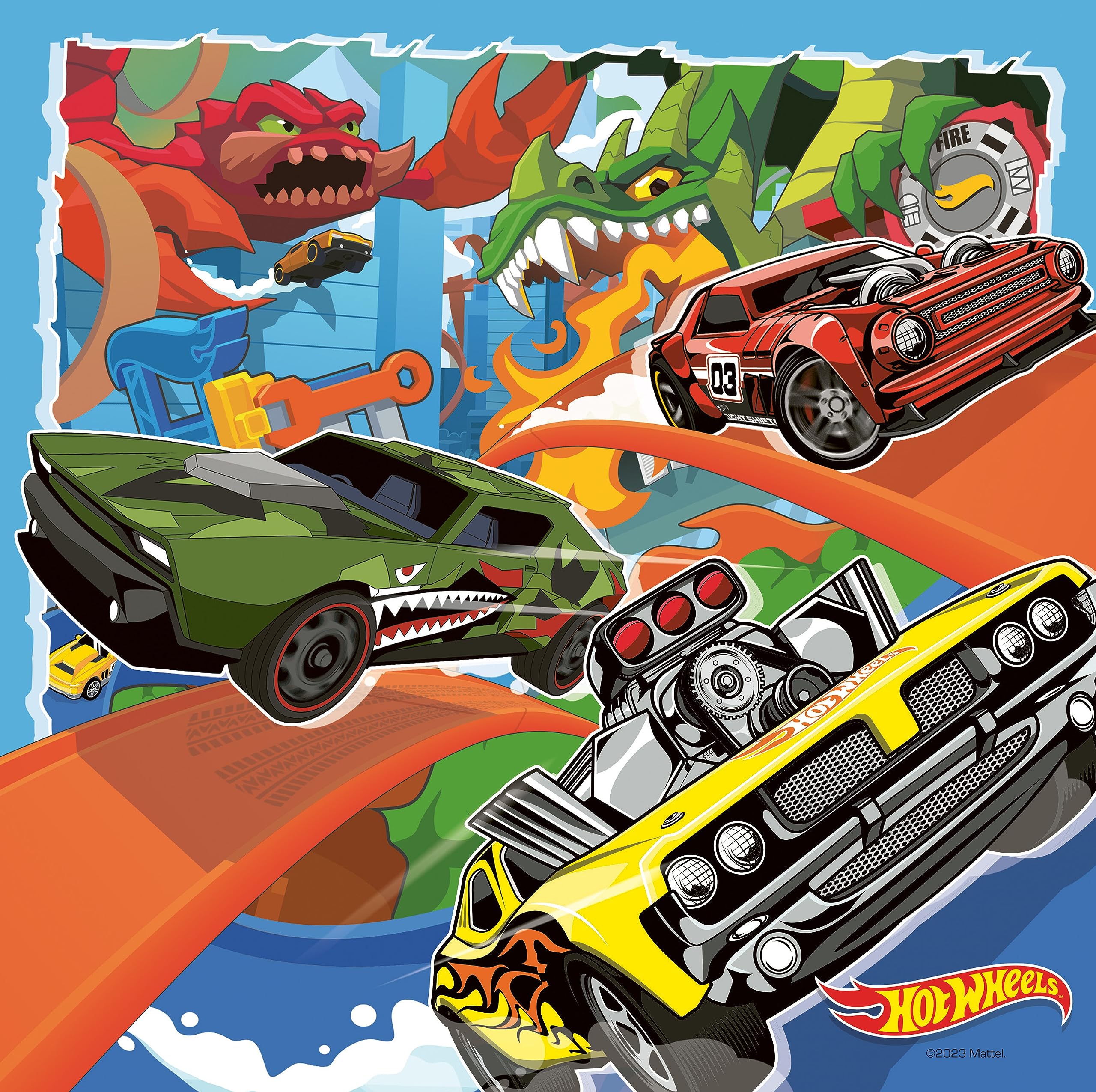 Ravensburger Hot Wheels 3x 49-Piece Jigsaw Puzzles for Kids 5 Years and Up 4