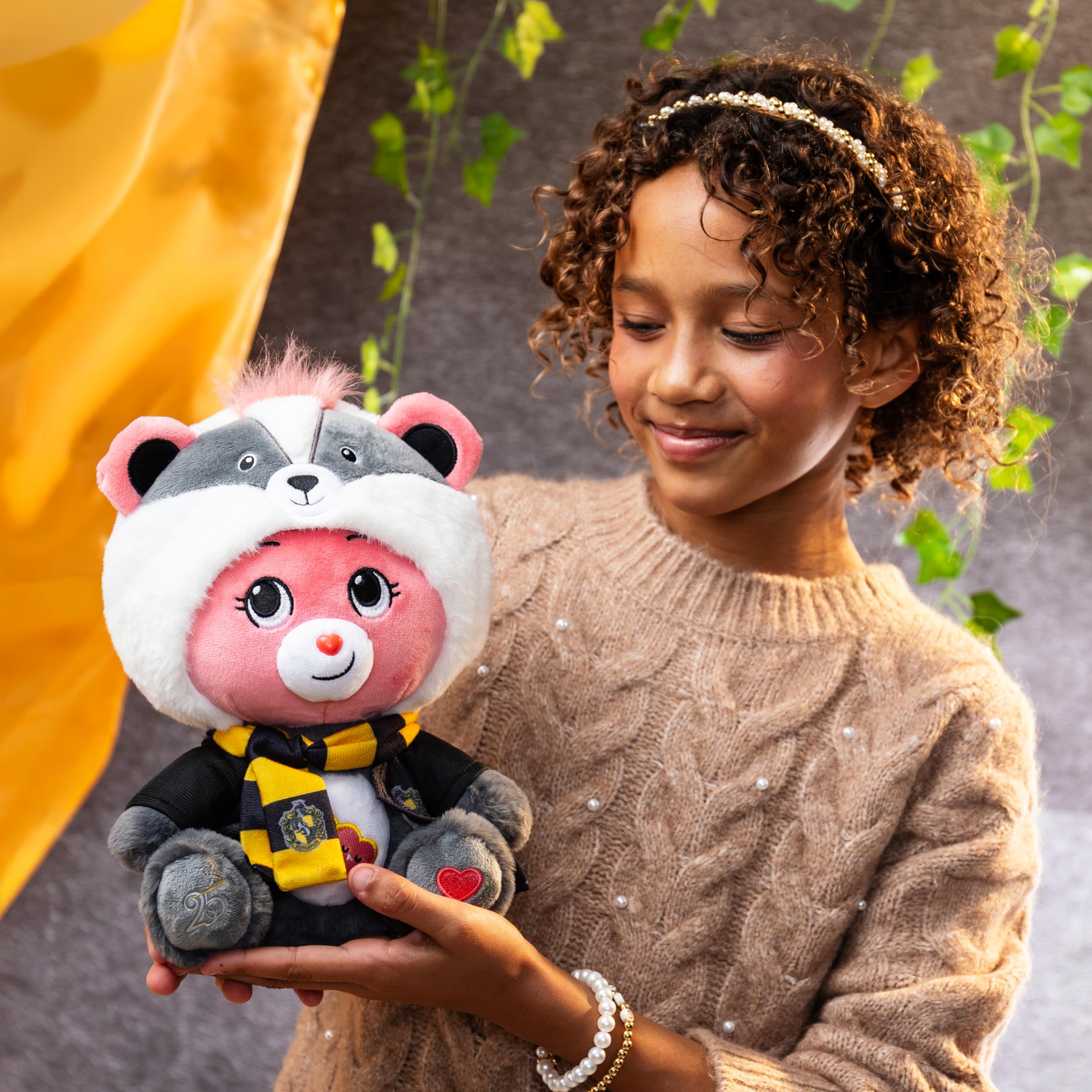 Care Bears Love-A-Lot Bear - Hufflepuff 30cm Hoodie Plush | Unisex Children | Ages 4+