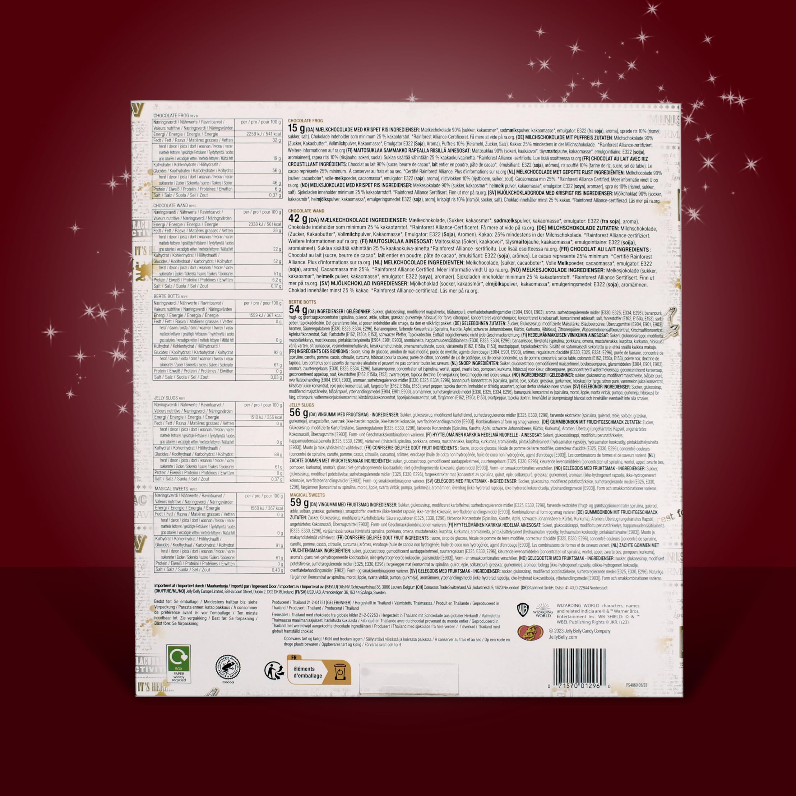 Jelly Belly Harry Potter Sweet Collection Box - Wizarding World Licenced Confectionery 209g 8