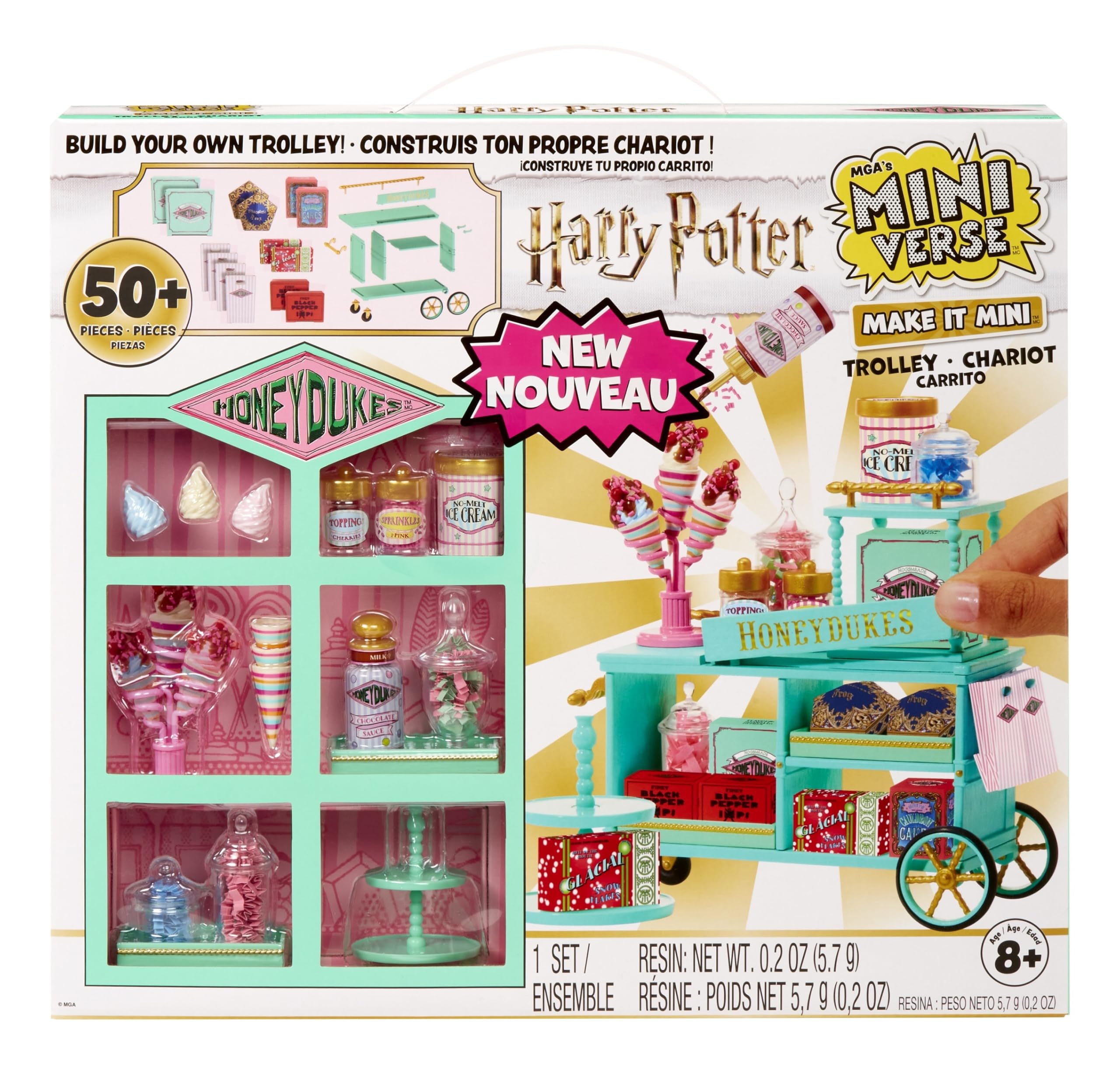 MGA Miniverse Make It Mini Honeydukes Trolley - Harry Potter Building Playset 9