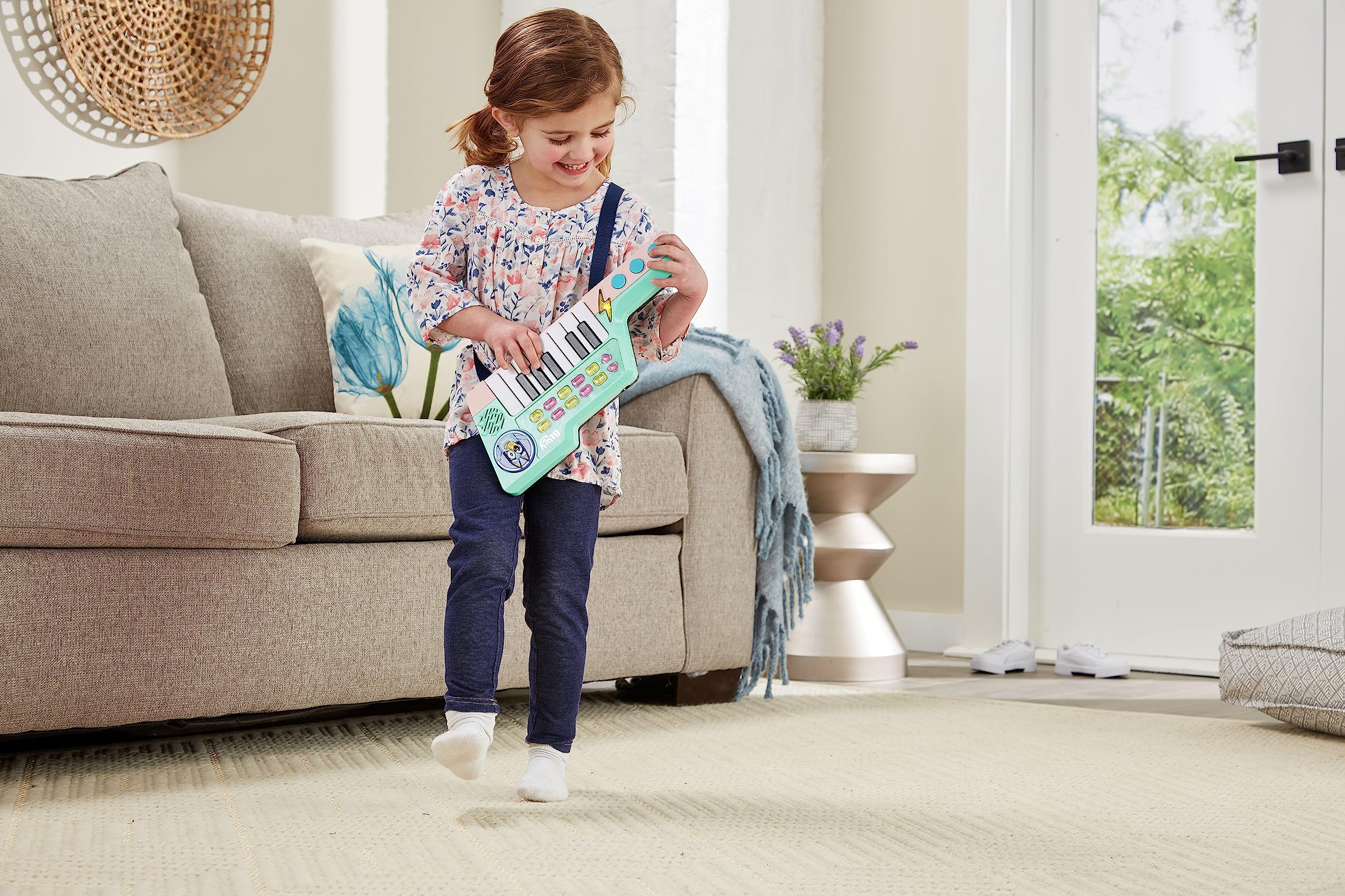 VTech Bluey Keytar - Official Musical Toy with 5 Instrument Sounds & Character Phrases 6