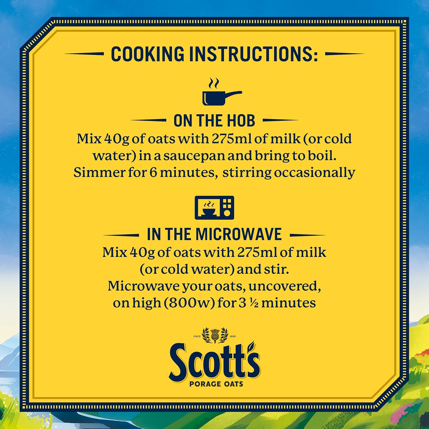 Scott's Porage Original Porridge Oats, 1 kg 10