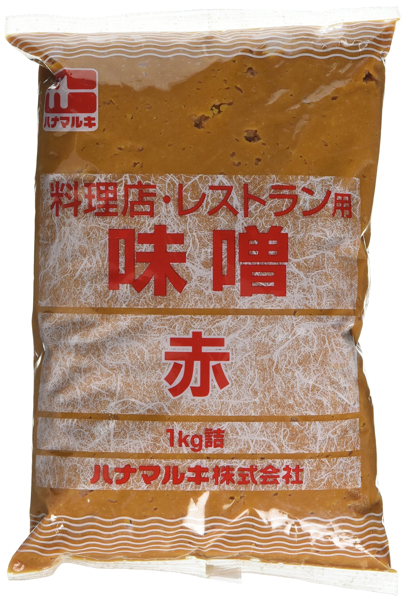 Hanamaruki Red Miso Paste 1kg - Traditional Japanese Aka Miso for Soups, Marinades & Sauces 1