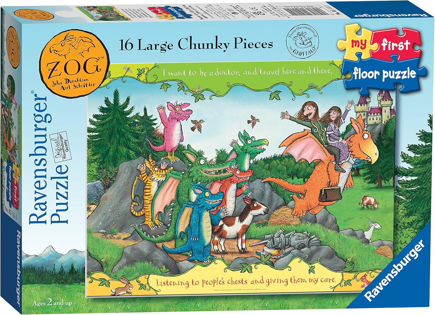 Ravensburger Zog My First Floor Puzzle - 16 Piece Kids Jigsaw Puzzle for Toddlers 2+