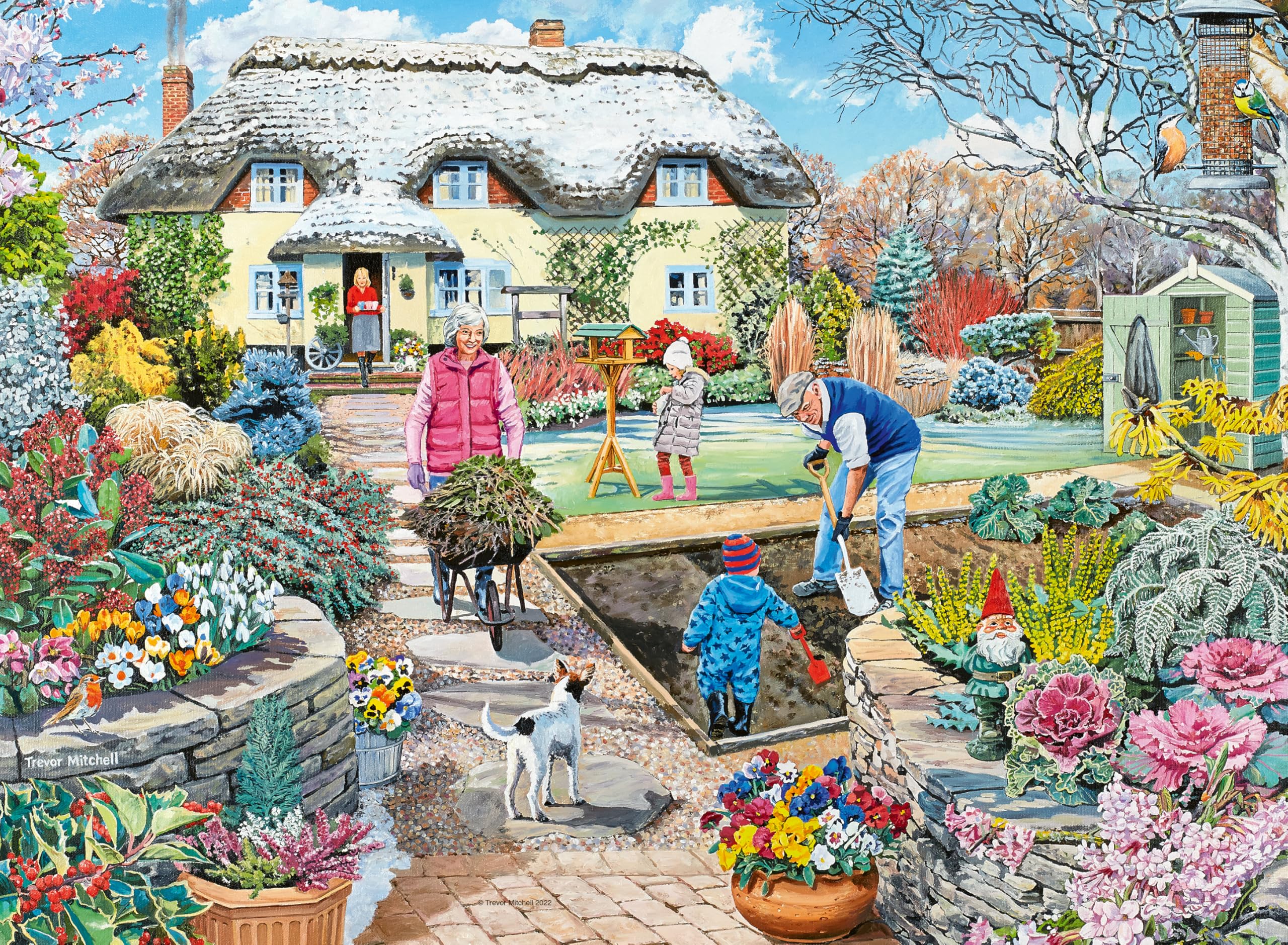 Ravensburger Grandad's Garden Jigsaw Puzzle - 500 Pieces | Premium Quality | 49x36cm