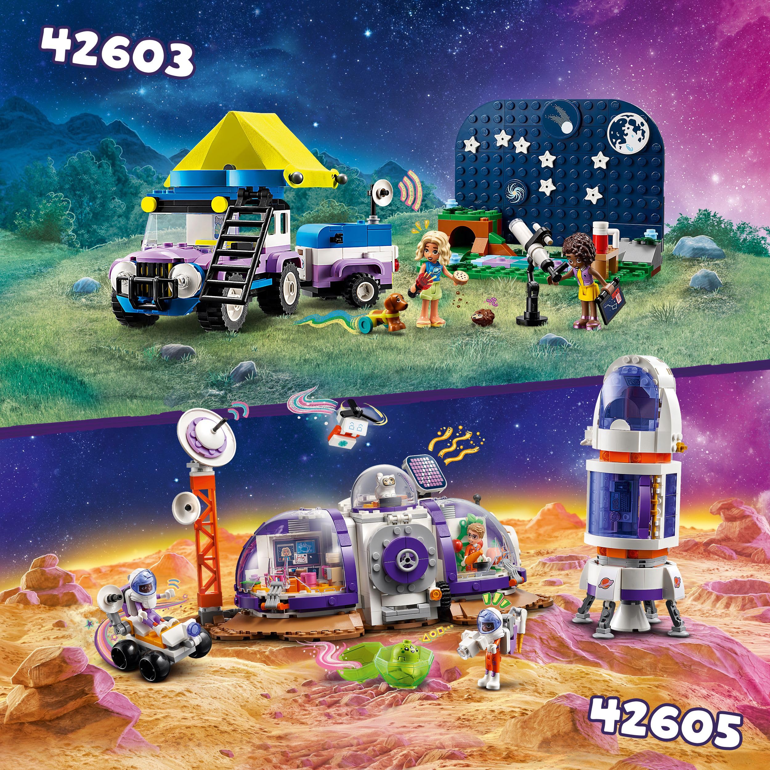LEGO Friends Stargazing Camping Vehicle Playset with 4x4 Car, 2 Mini-Dolls & Telescope - 7+ Years 13