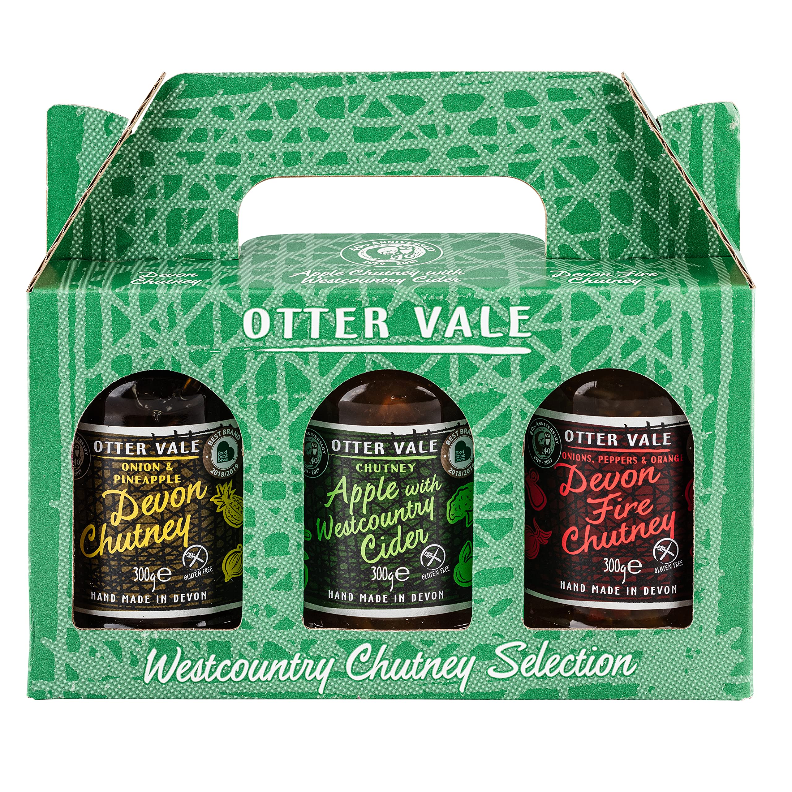 Otter Vale Westcountry Chutney Gift Pack - Three Award-Winning Chutneys