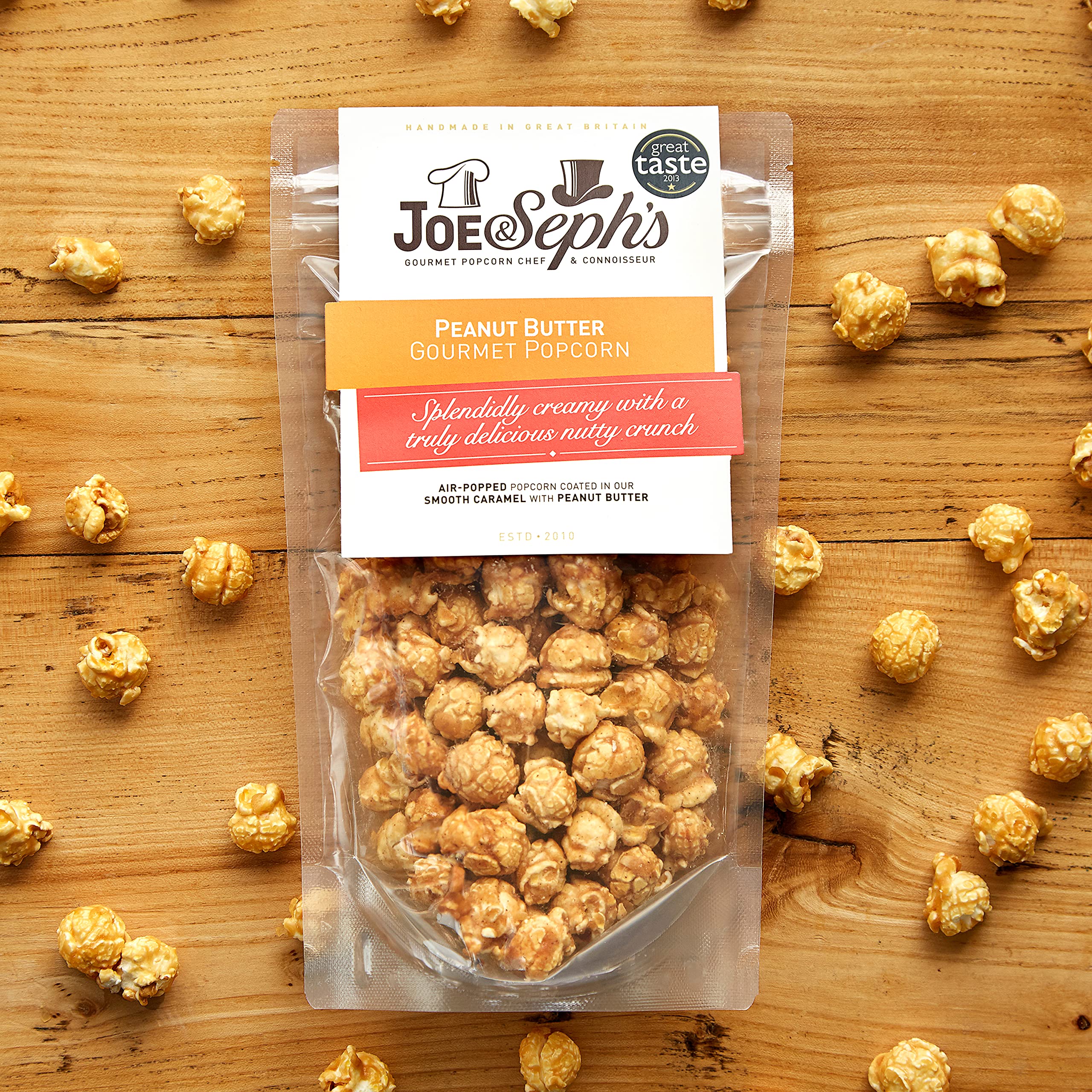 Joe & Seph's Peanut Butter Popcorn (4x80g) - 2 Star Great Taste Award, Air-Popped Sweet & Salted Snack 5