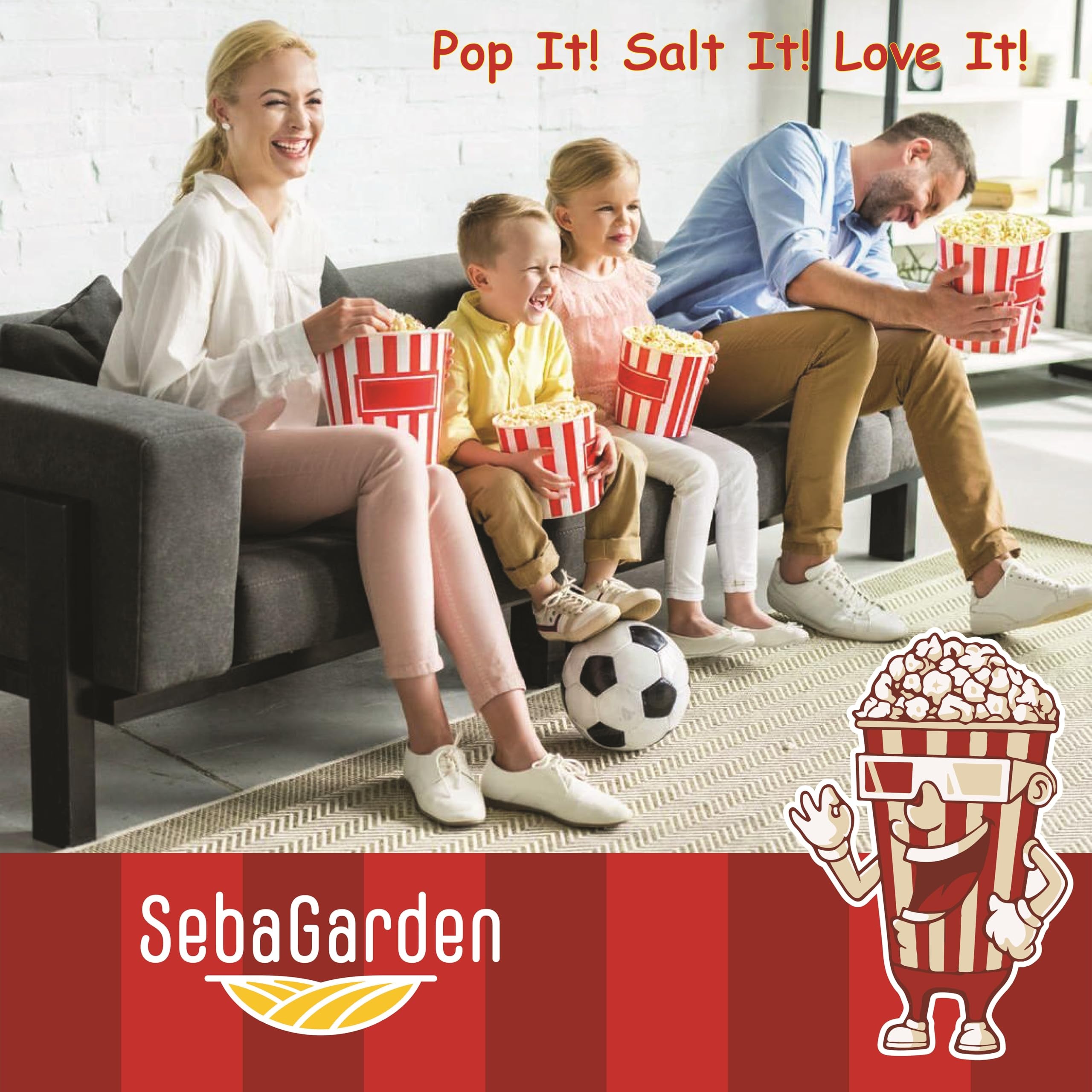 Seba Garden Popcorn Kernels (1 kg) - Vegetarian, Gluten-Free, GMO-Free Snack 7