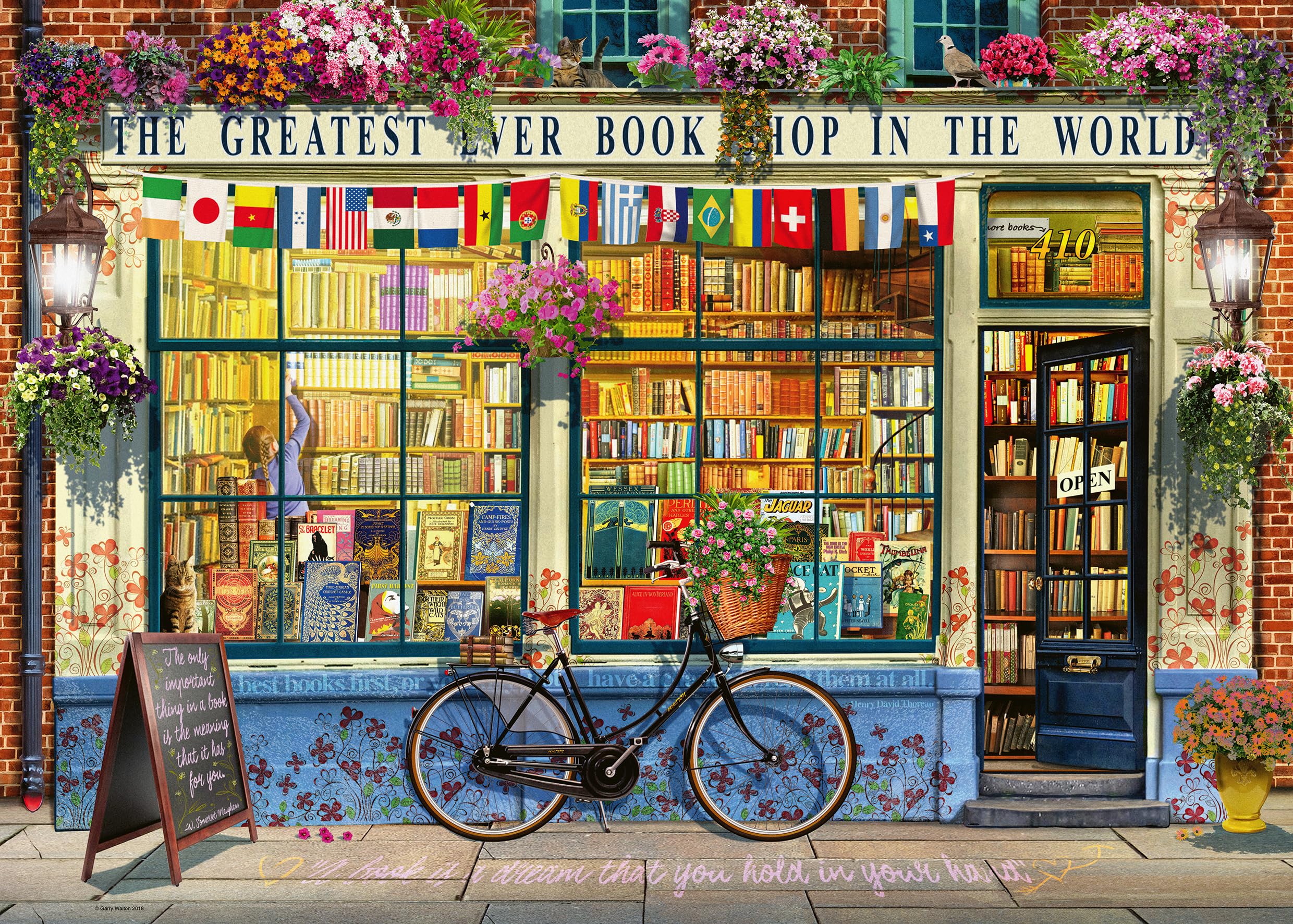 Ravensburger - The Greatest Bookshop 1000 Piece Jigsaw Puzzle