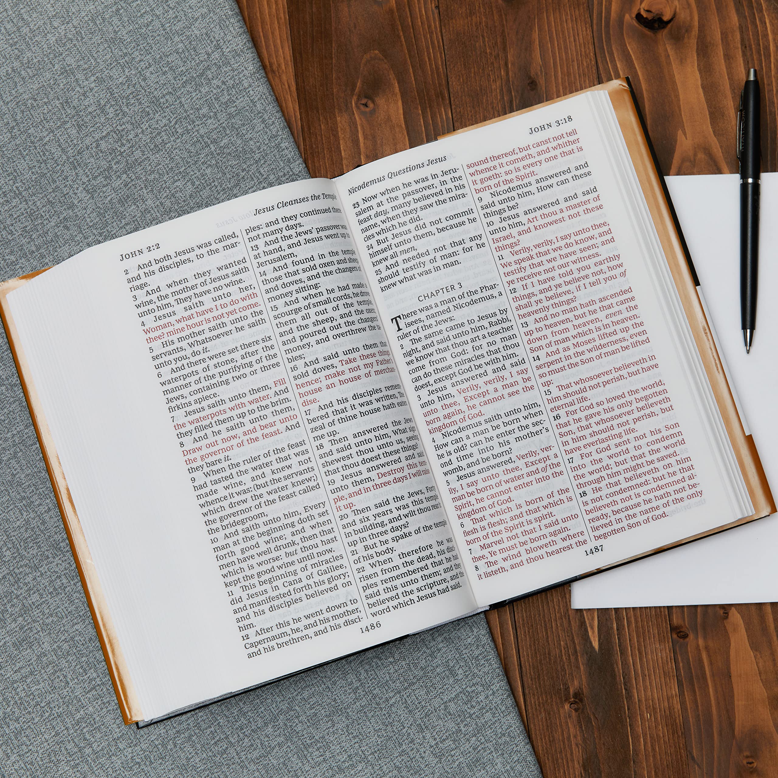 HarperCollins KJV Pew Bible - Large Print | Hardcover | Red Letter Edition 6