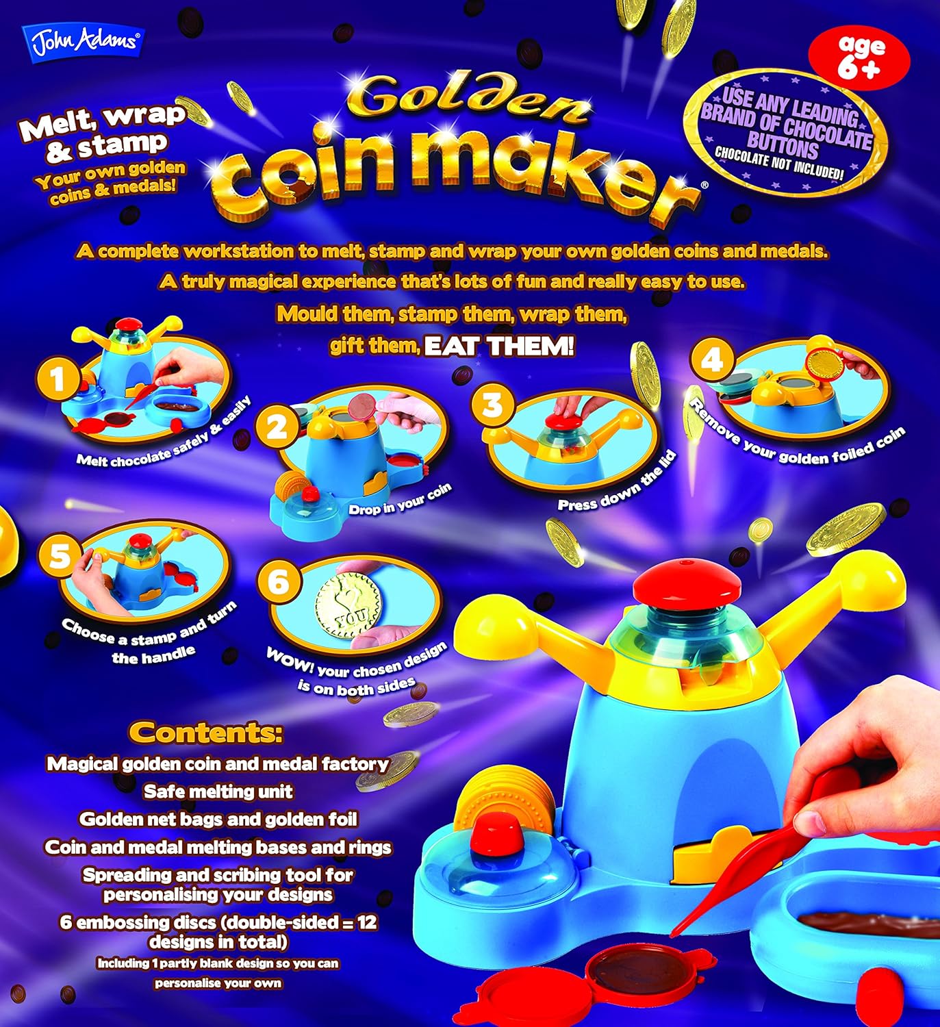 Golden Coin Maker by John Adams - Chocolate Craft Kit for Kids 6+ 5
