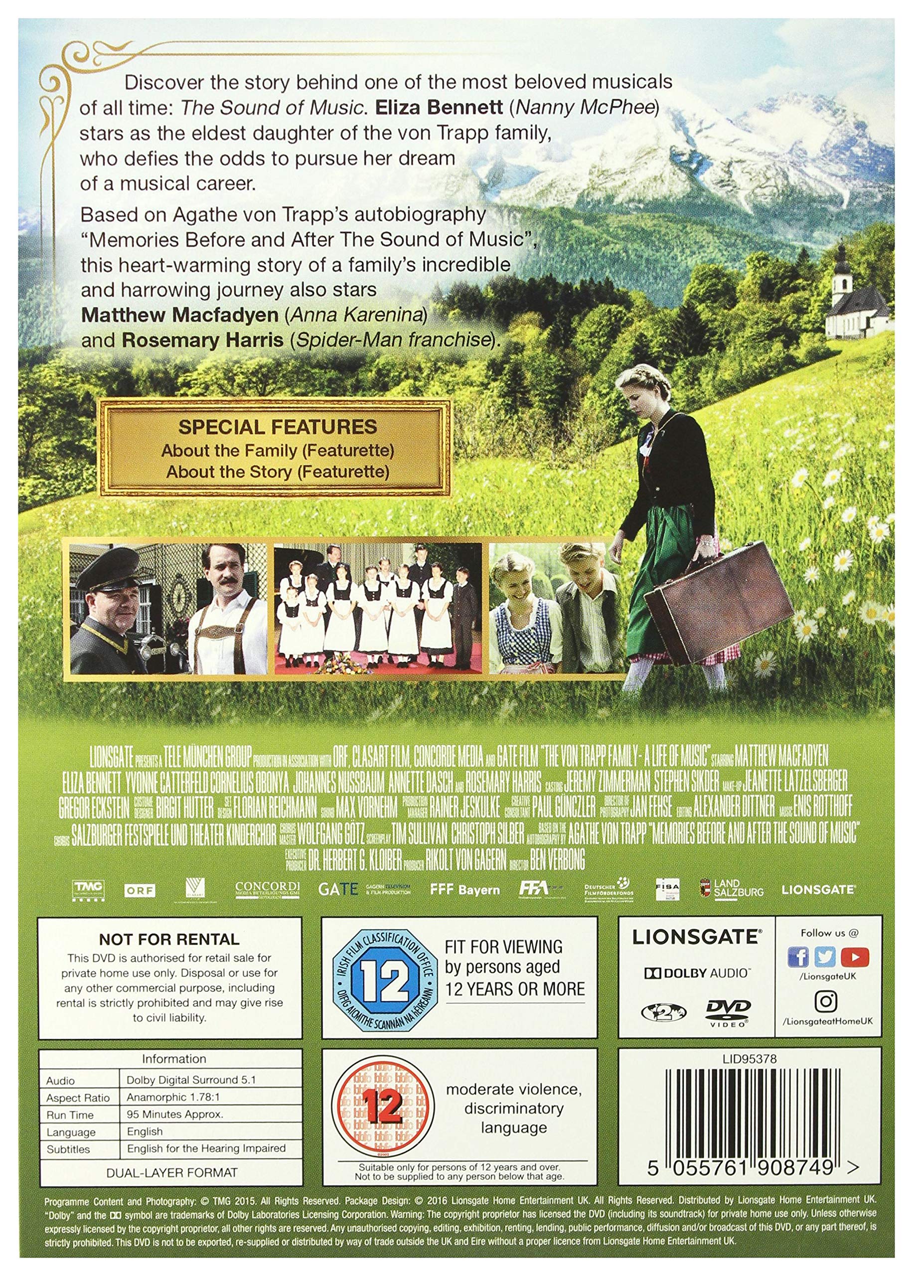 Die Familie Von Trapp: Ein Leben voller Musik - Musical/Drama [DVD] 5